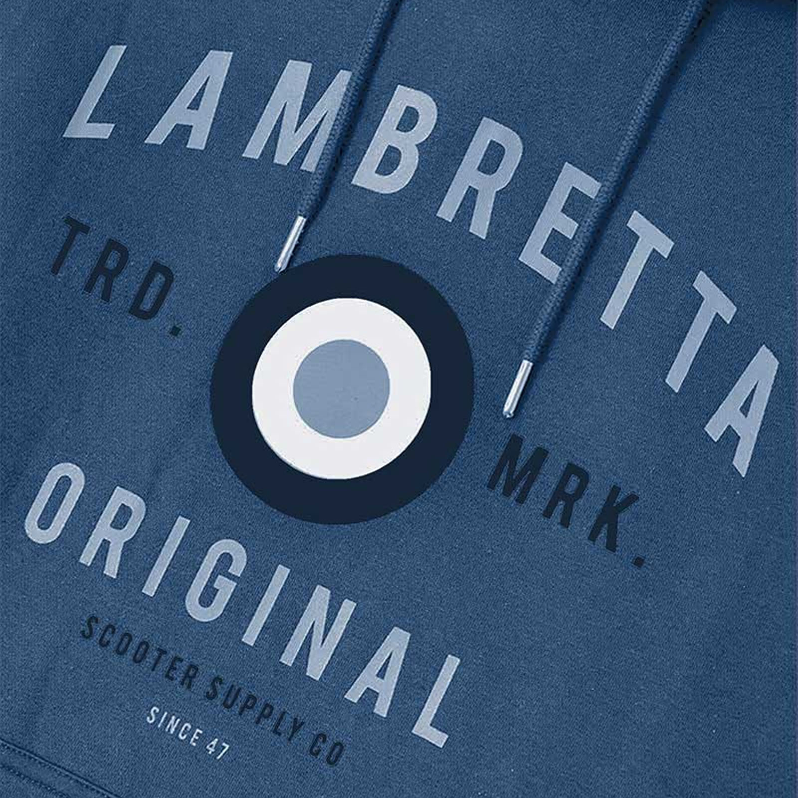 Lambretta Mens Original Target Print Pullover Sweatshirt Hoody Hoodie