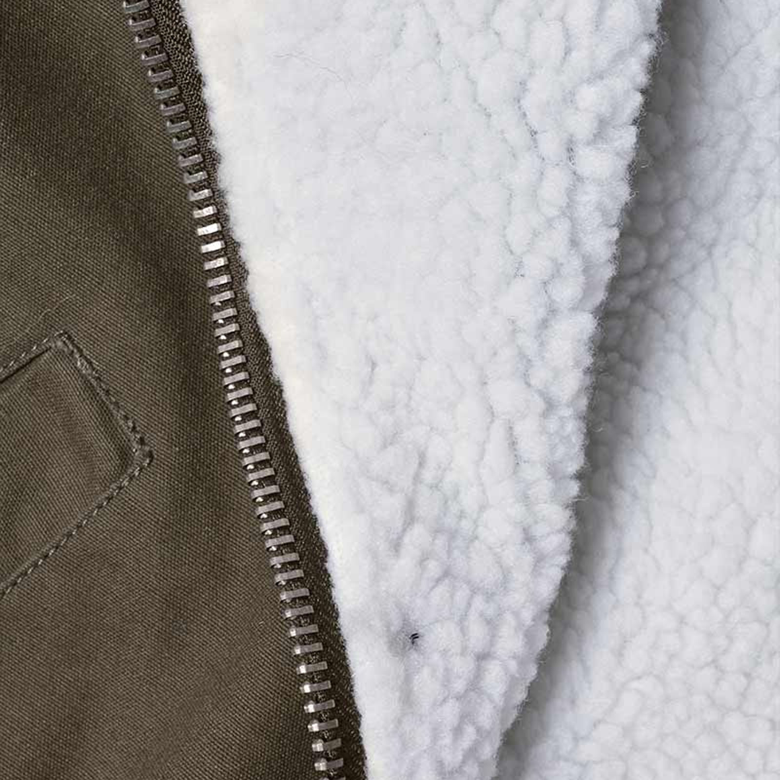Lambretta Mens Parka Long Sleeve Zip Up Faux Fur Hooded Warm Winter Jacket Coat - Picture 18 of 19