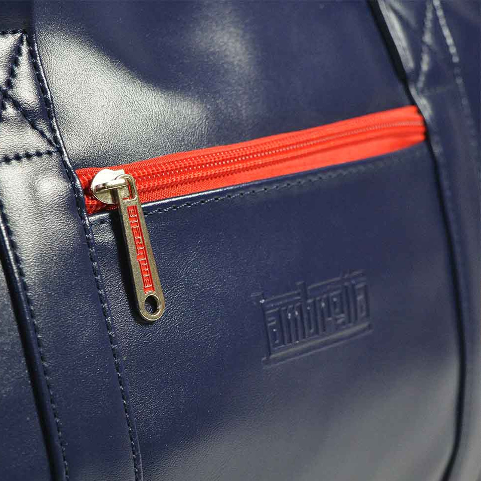 Lambretta Mens Retro Sports Zipped Faux Leather Bowling Style Duffle Holdall Bag - Picture 11 of 13