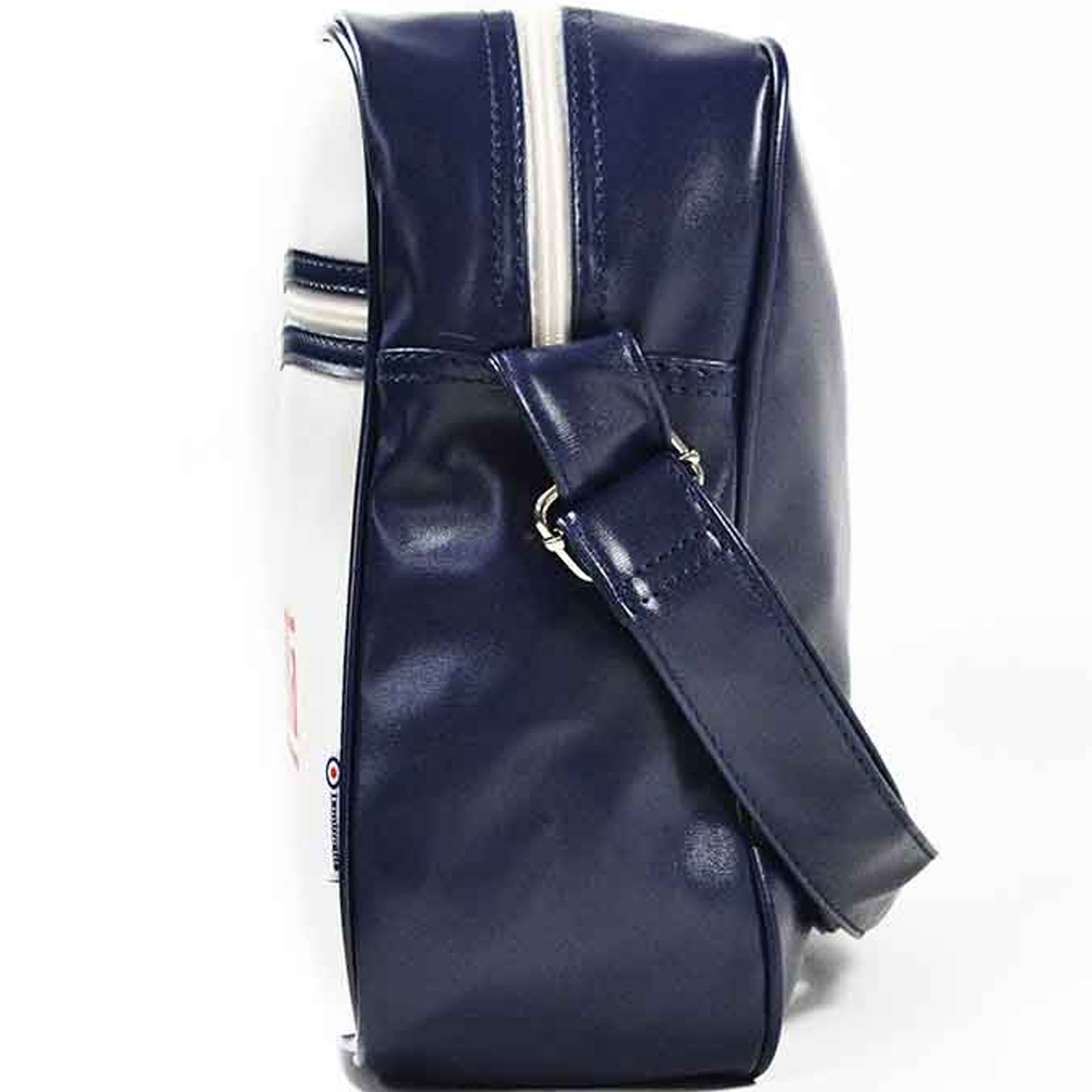 Lambretta Retro Flight Faux Leather Zipped Cross Body Satchel Bag - Picture 12 of 16