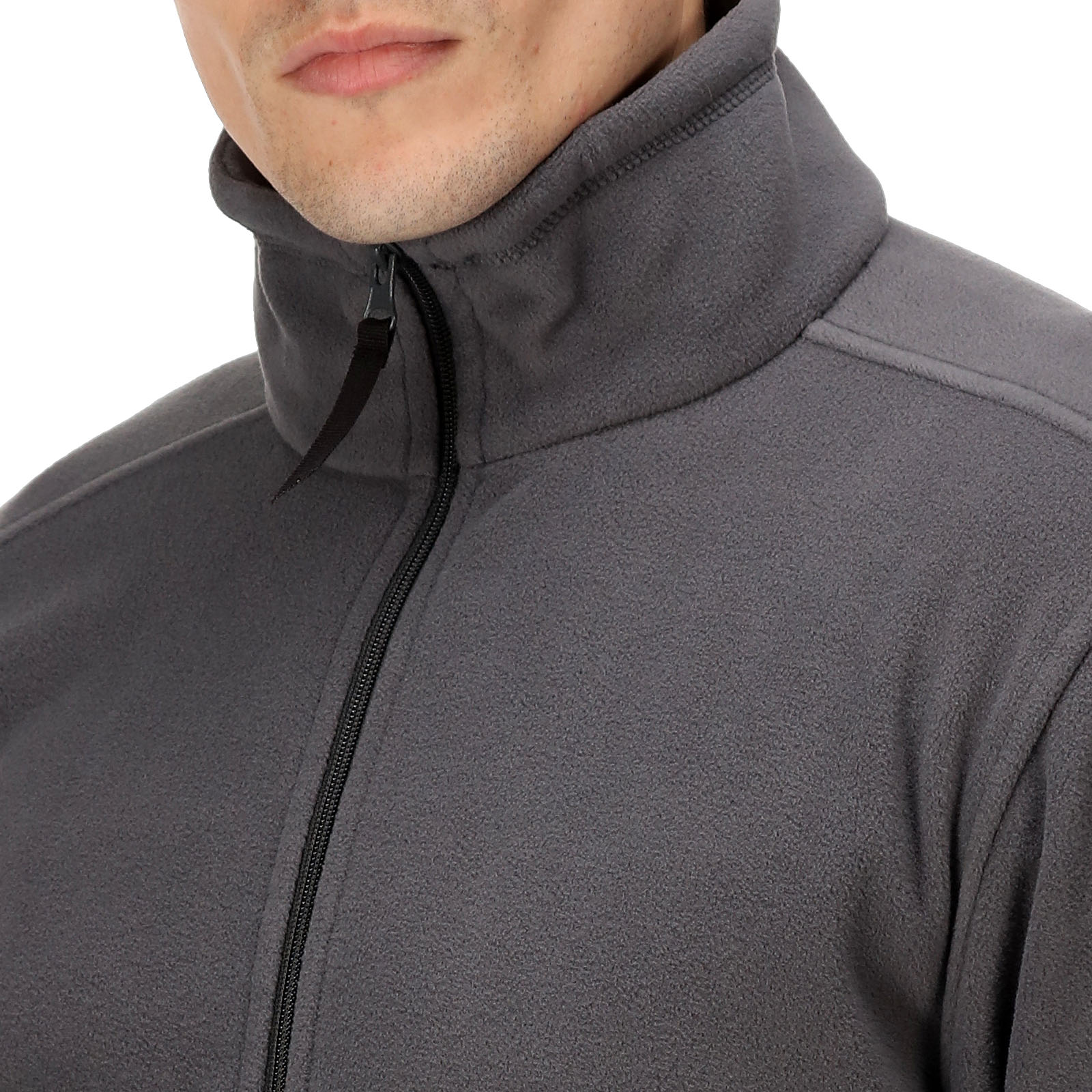 Regatta Professional Mens Micro Zip Warm Outdoor Full Zip Fleece Jacket - Picture 9 of 9