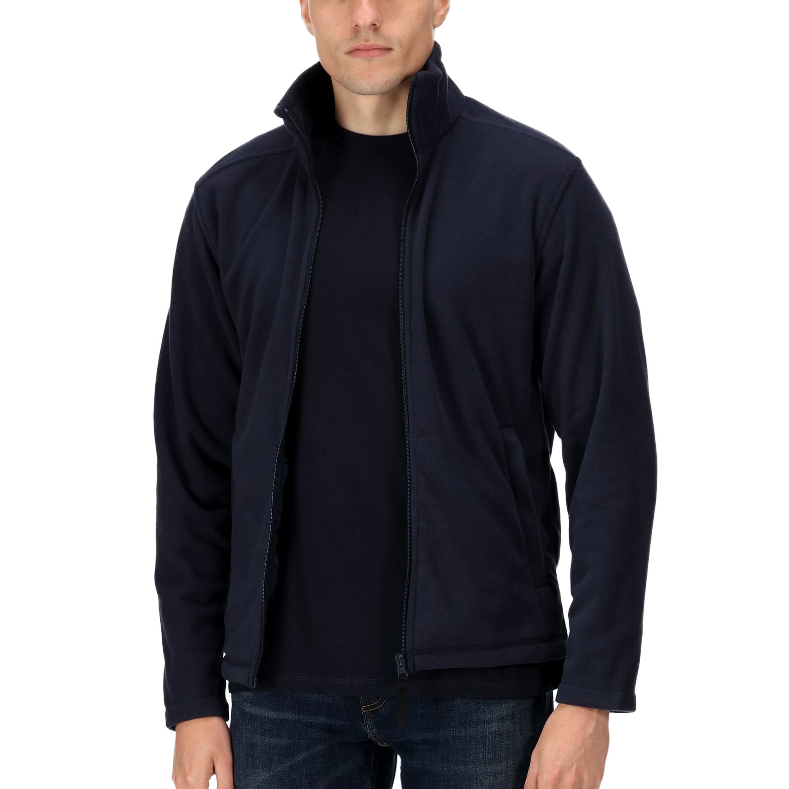 Regatta Professional Mens Micro Zip Warm Outdoor Full Zip Fleece Jacket - Picture 2 of 9