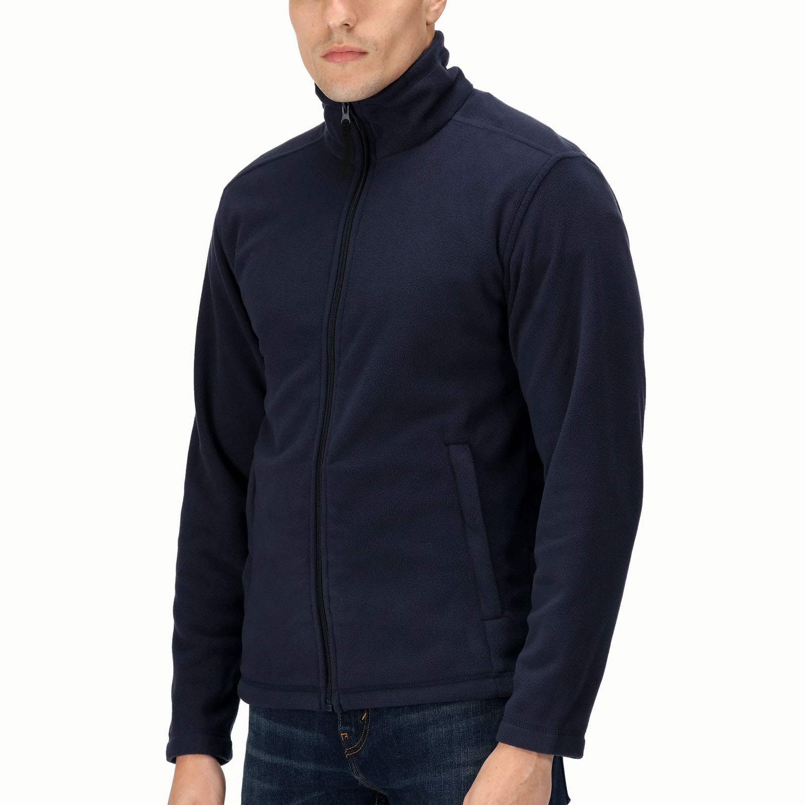 Regatta Professional Mens Micro Zip Warm Outdoor Full Zip Fleece Jacket - Picture 4 of 9