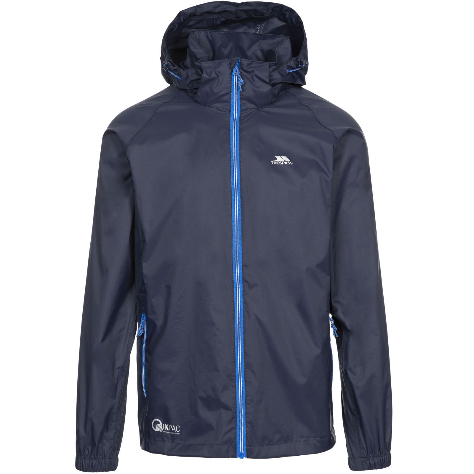 Trespass Mens Quikpac Waterproof Breathable Hooded Packable Jacket Coat - Picture 15 of 17