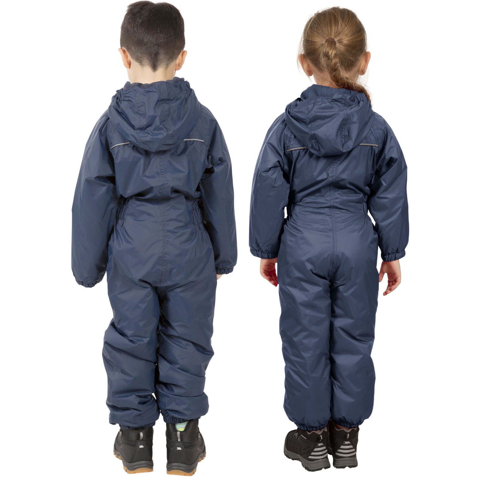 Trespass Kids Youths Dripdrop Padded Waterproof Outdoor Puddle Suit Rain Suit - Picture 11 of 23