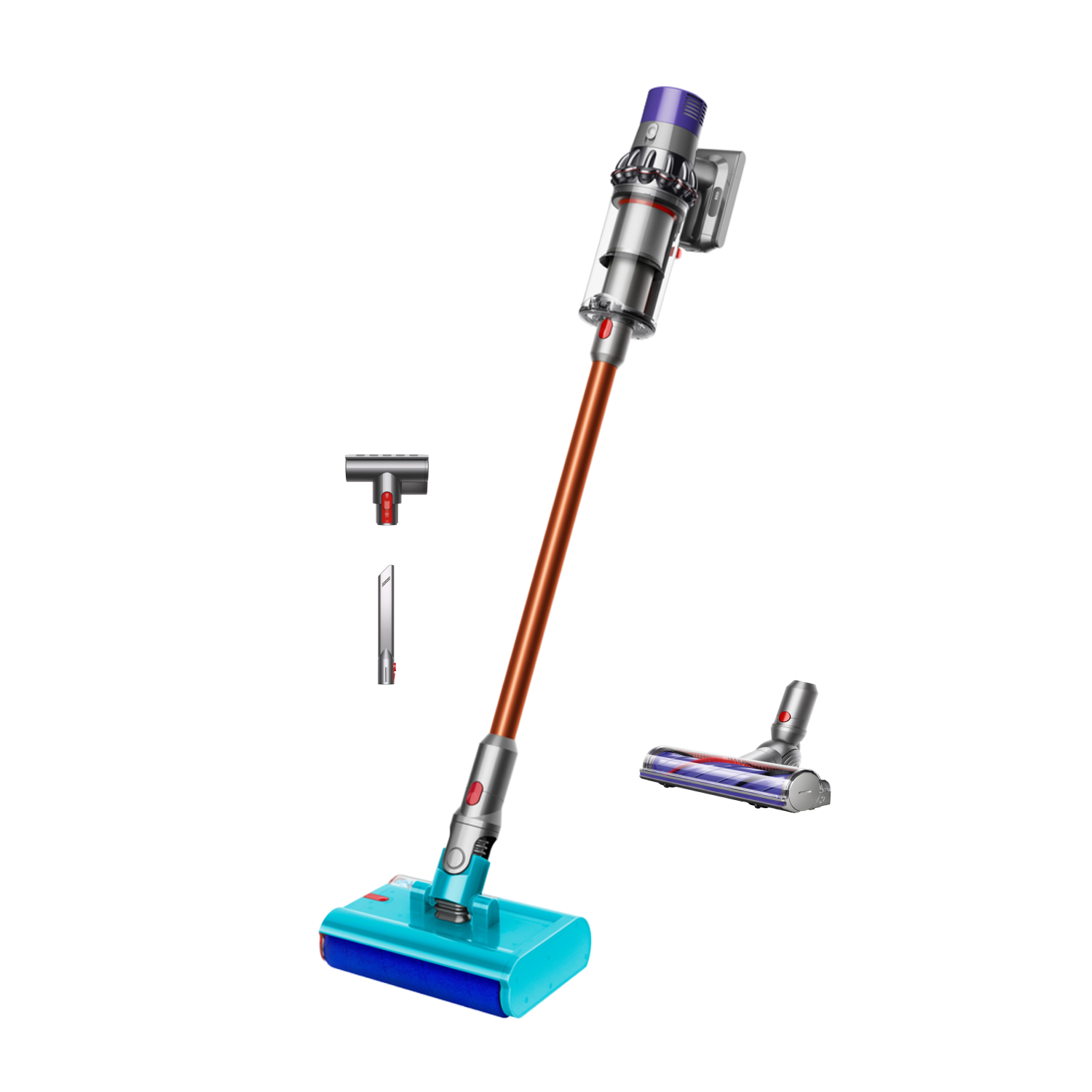Dyson V10 Submarine Aspirapolvere e lavapavimenti nichel/rame