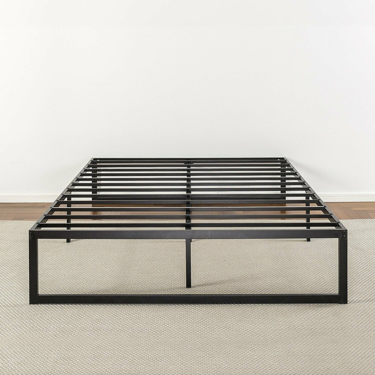 Zinus Bed Frame Queen Double Single King Heavy Duty Metal Base Wood Metal Slats - Picture 120 of 172