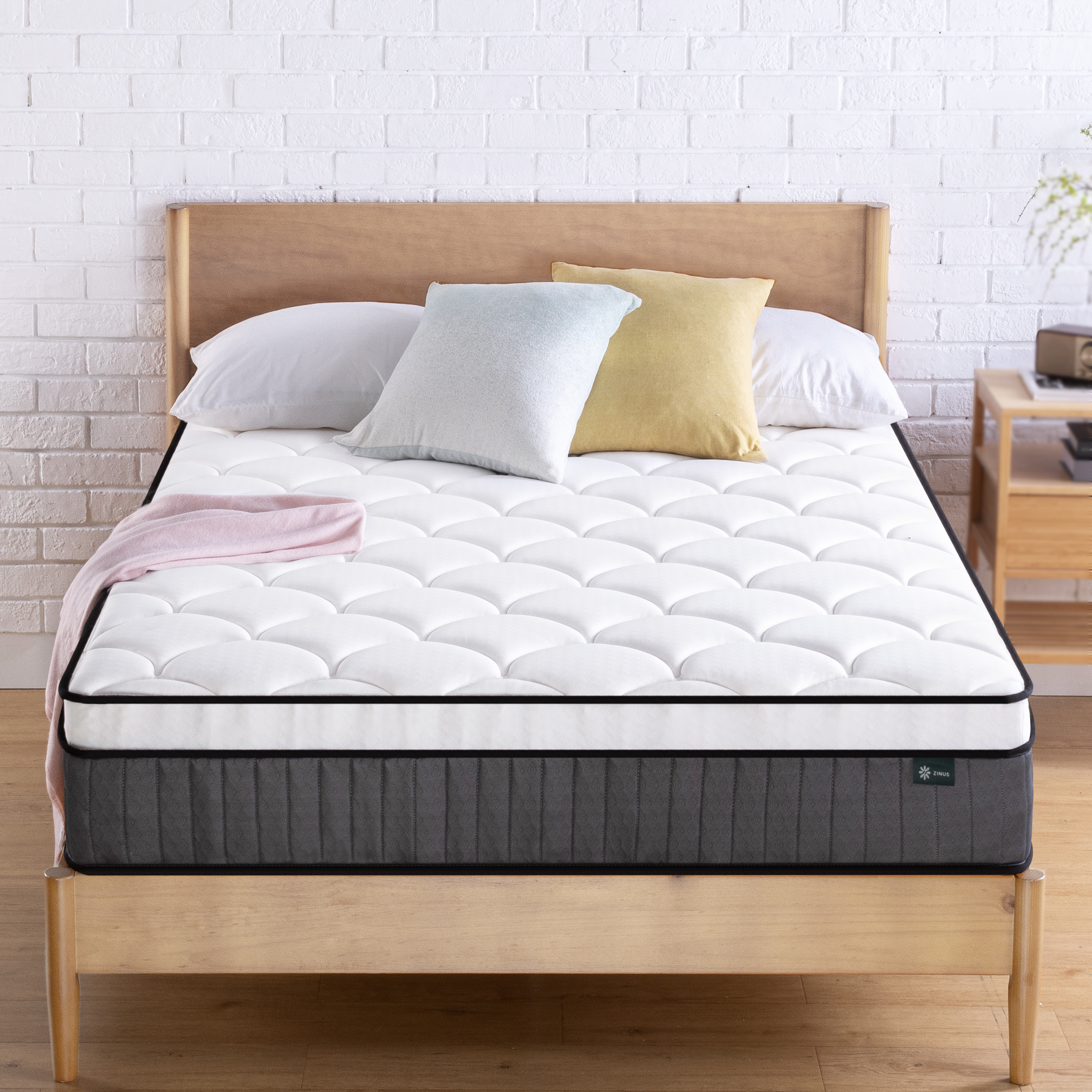 Zinus Queen Double King Single Mattress Euro top Pocket Spring Medium Firm Foam - Picture 3 of 41