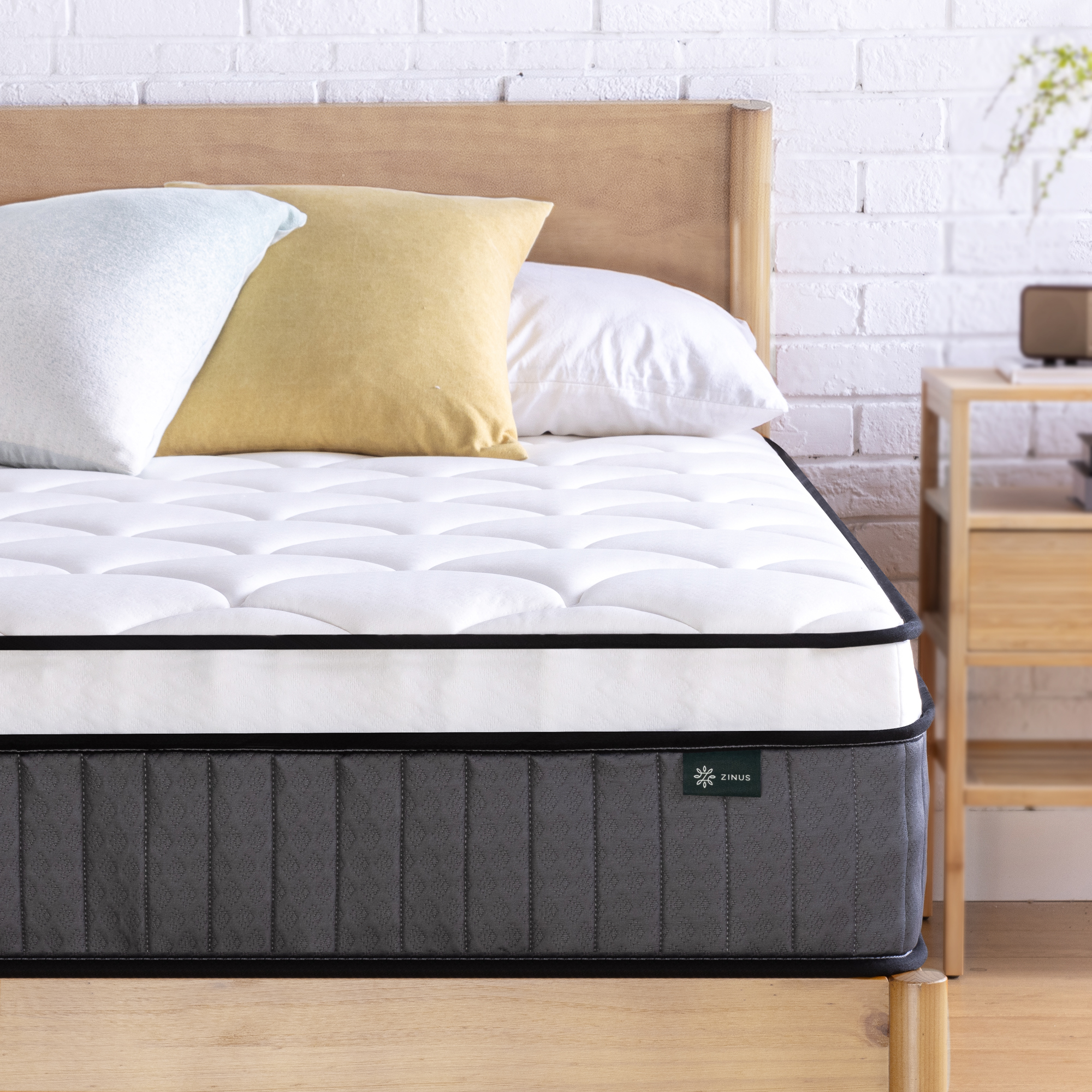Zinus Queen Double King Single Mattress Euro top Pocket Spring Medium Firm Foam - Picture 4 of 41