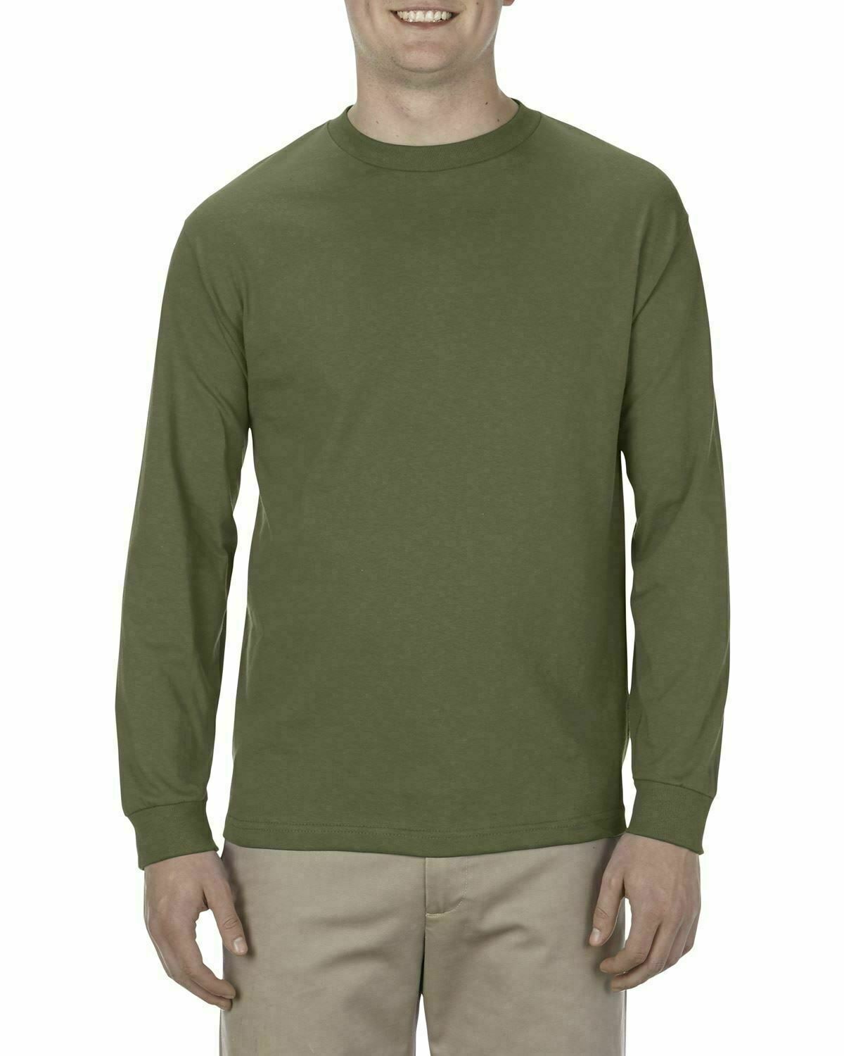 Alstyle AL1304 Adult 6.0 oz., 100% Cotton Long-Sleeve T-Shirt - Picture 25 of 44