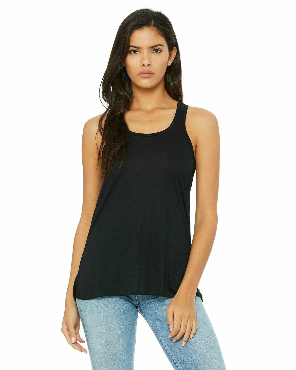 Bella Ladies Flowy Racerback Tank Top Women's XS, S, M, L, XL, 2XL 8800 B8800 - Picture 13 of 72