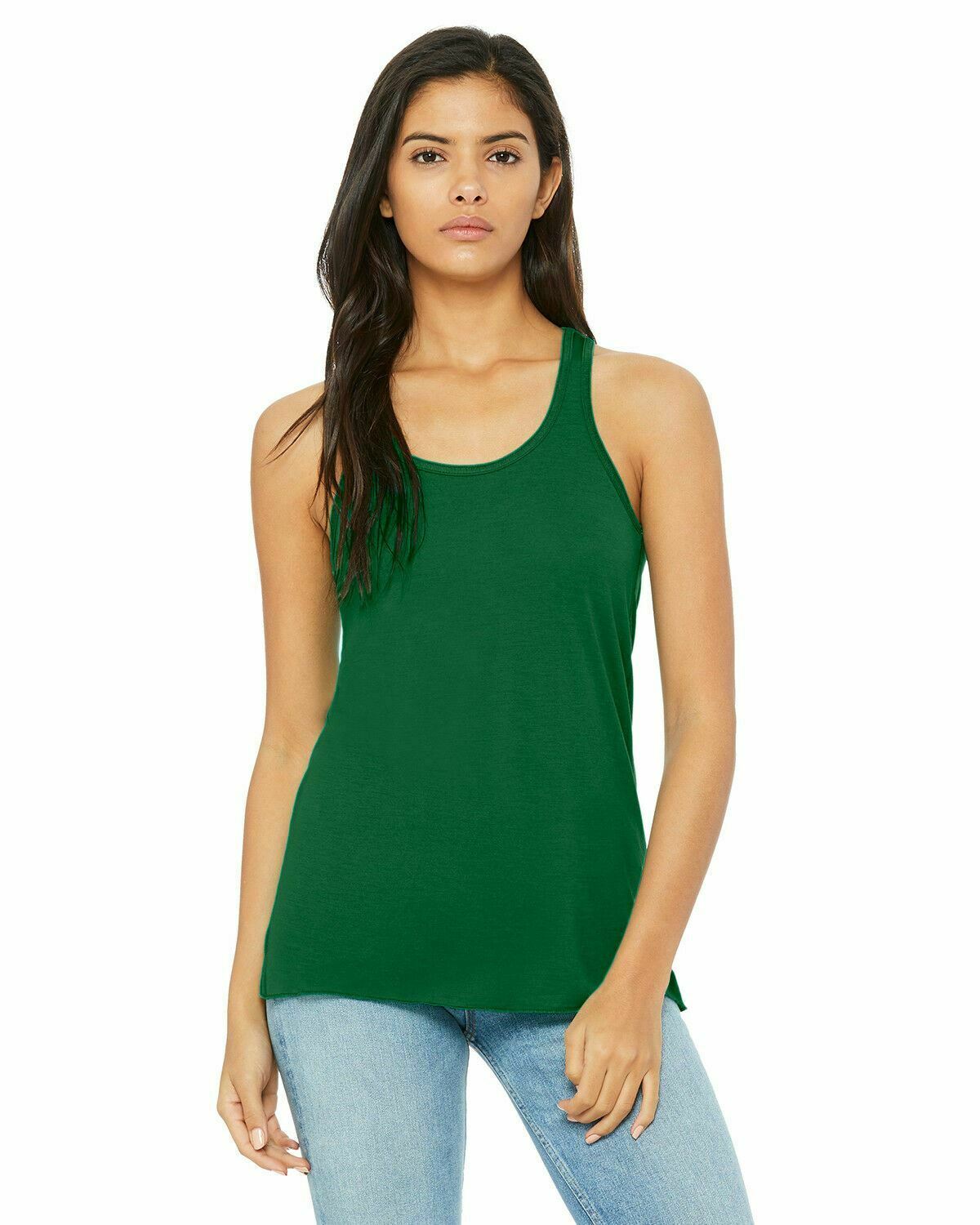 Bella Ladies Flowy Racerback Tank Top Women's XS, S, M, L, XL, 2XL 8800 B8800 - Picture 31 of 72
