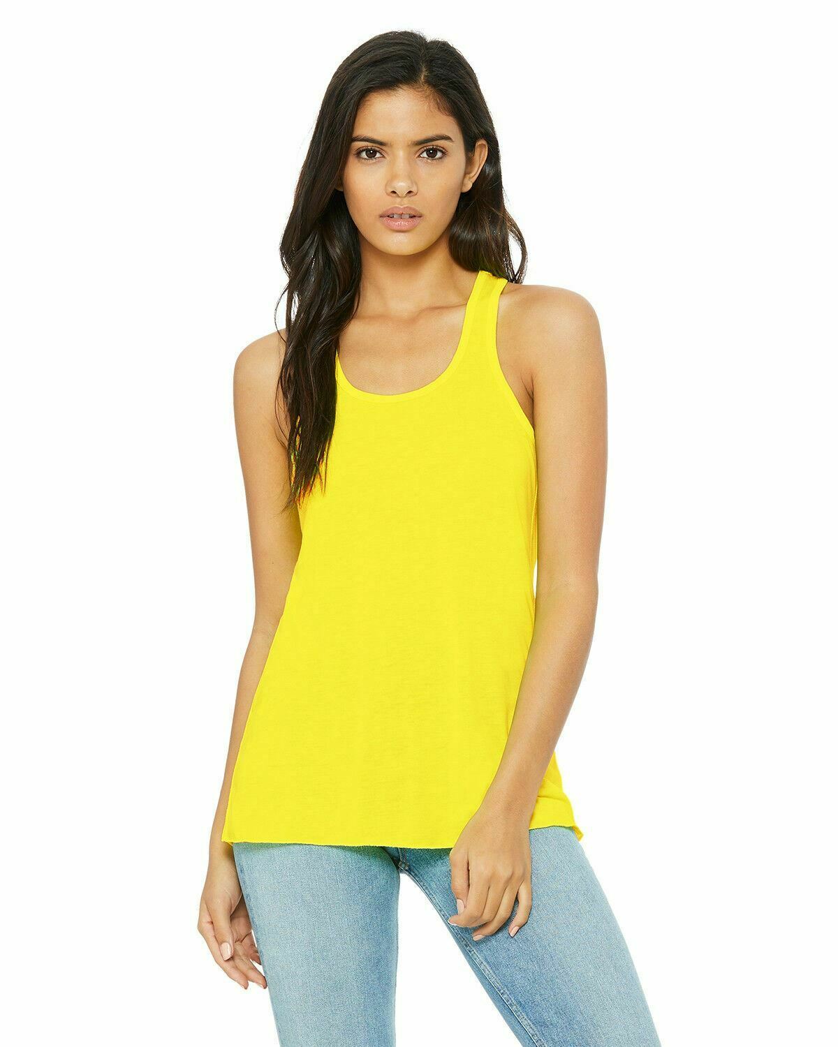 Bella Ladies Flowy Racerback Tank Top Women's XS, S, M, L, XL, 2XL 8800 B8800 - Picture 46 of 72