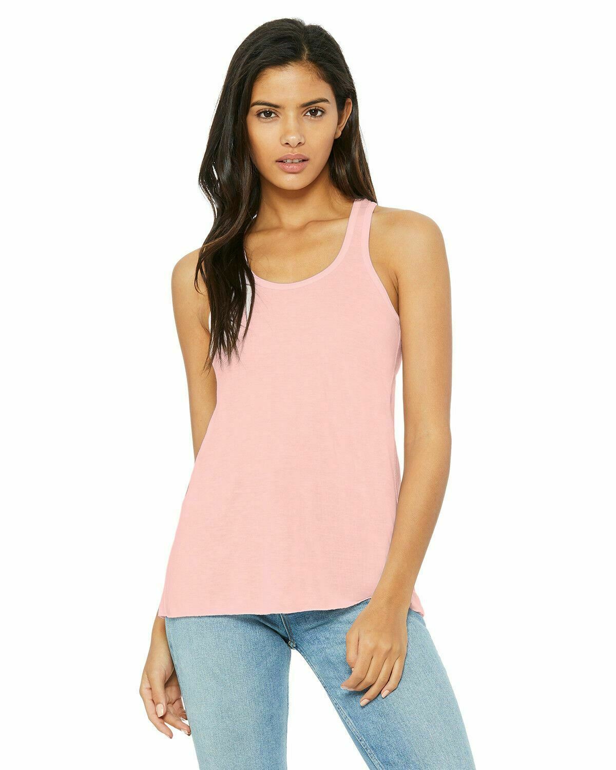 Bella Ladies Flowy Racerback Tank Top Women's XS, S, M, L, XL, 2XL 8800 B8800 - Picture 55 of 72
