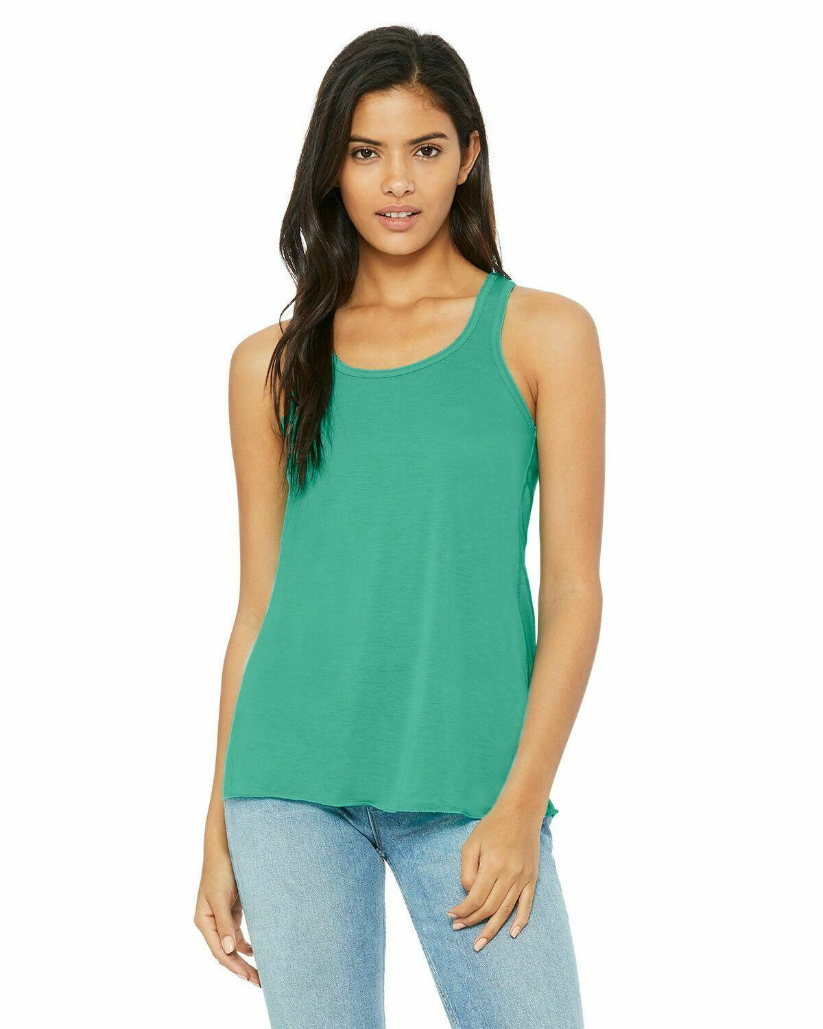 Bella Ladies Flowy Racerback Tank Top Women's XS, S, M, L, XL, 2XL 8800 B8800 - Picture 58 of 72
