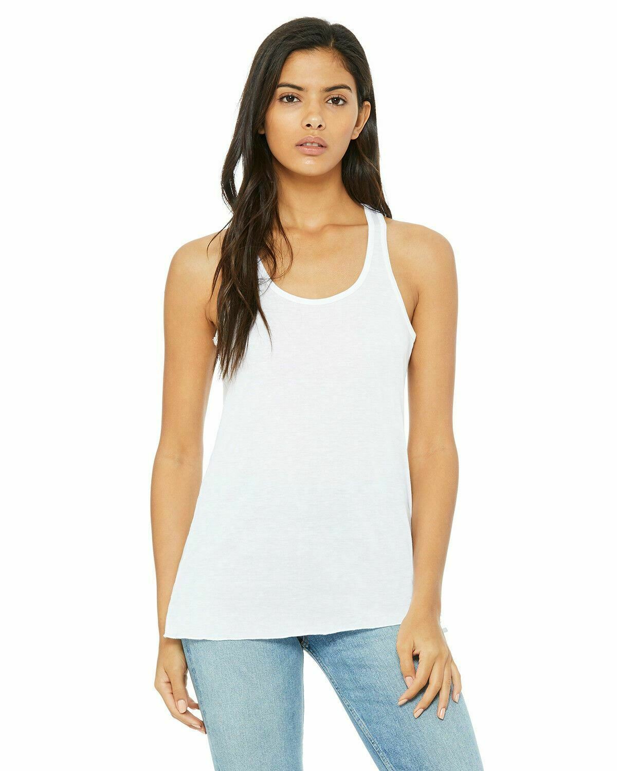 Bella Ladies Flowy Racerback Tank Top Women's XS, S, M, L, XL, 2XL 8800 B8800 - Picture 67 of 72
