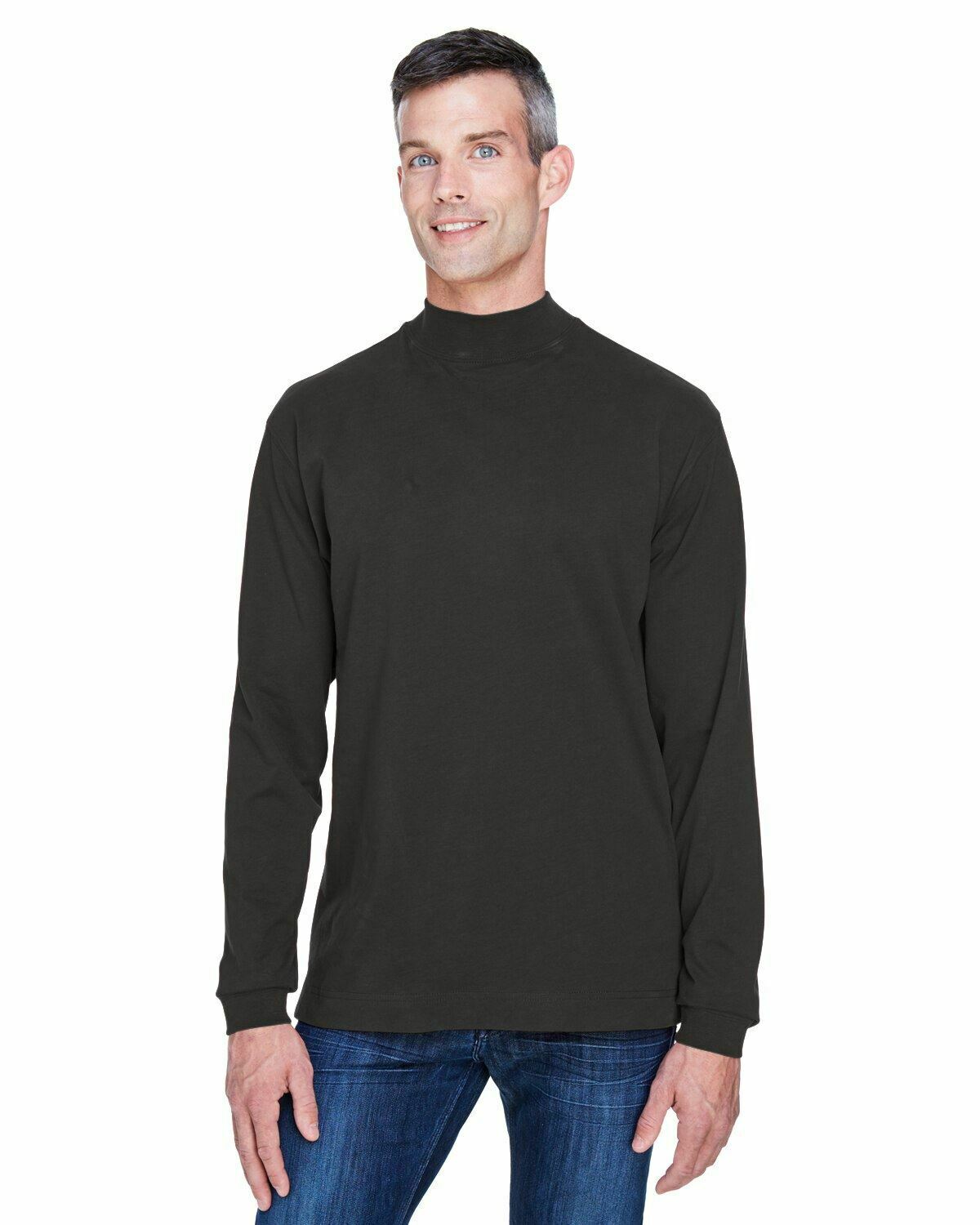 Devon & Jones D420 Adult Sueded Cotton Jersey Mock Turtleneck S-4XL New - Picture 13 of 33