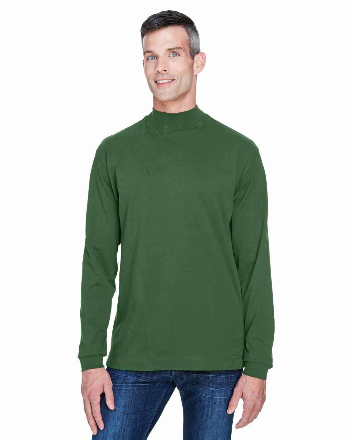Devon & Jones D420 Adult Sueded Cotton Jersey Mock Turtleneck S-4XL New - Picture 22 of 33