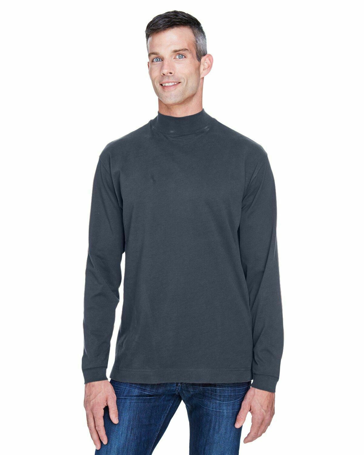 Devon & Jones D420 Adult Sueded Cotton Jersey Mock Turtleneck S-4XL New - Picture 28 of 33