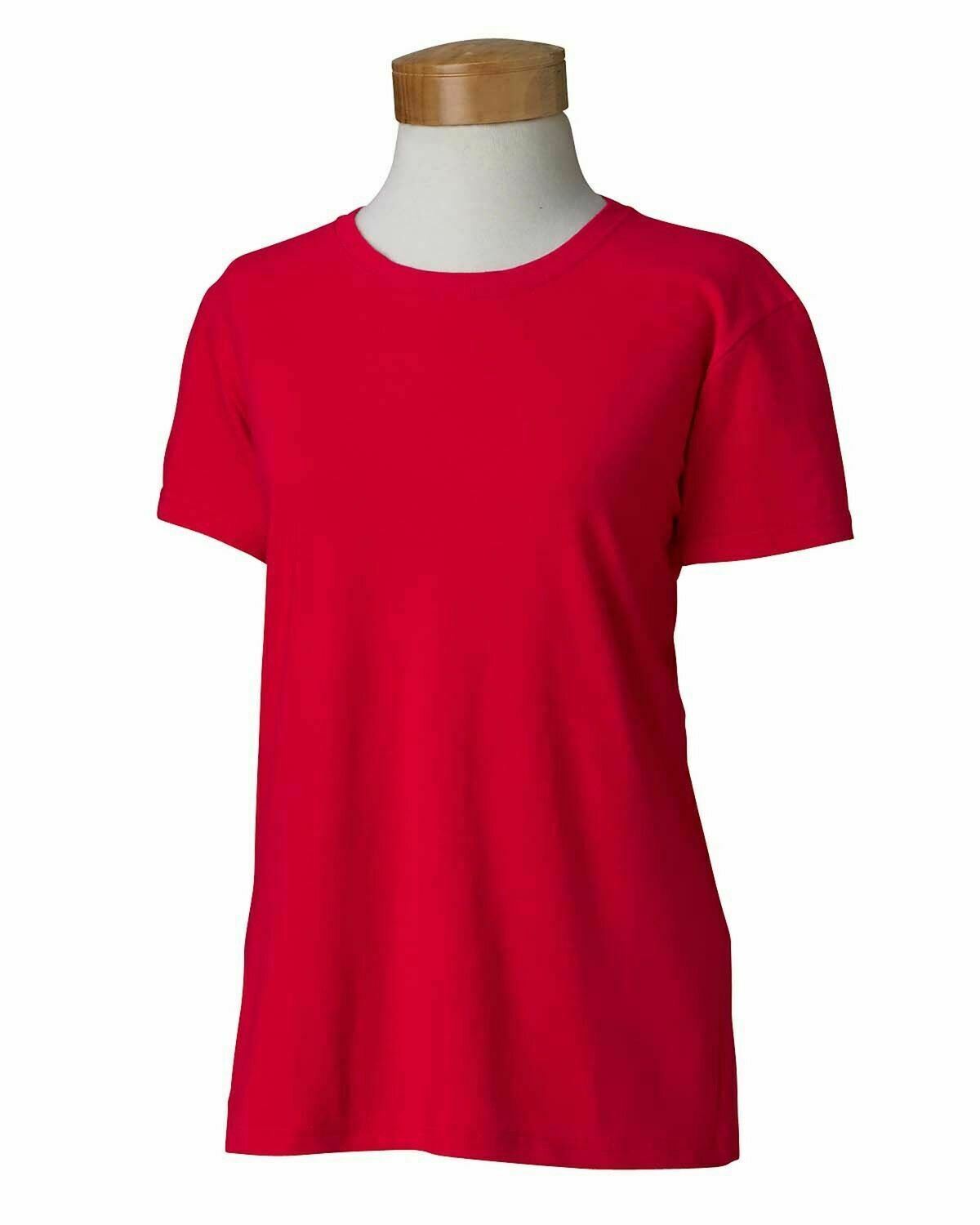 Gildan Ladies T Shirts 5000L Heavyweight Cotton Short Sleeve Blank Tee S-3XL - Picture 37 of 63