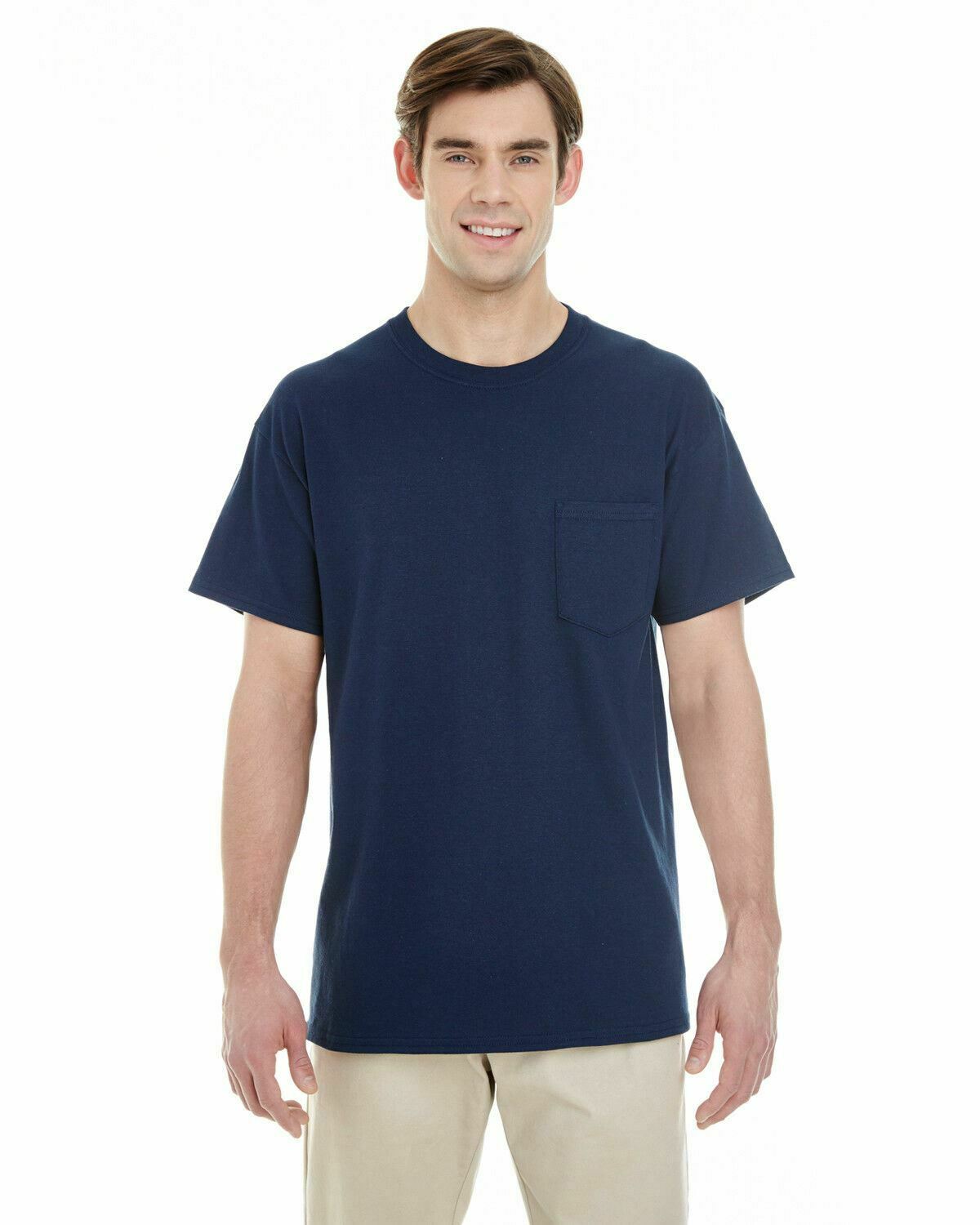 Gildan Men's Heavy Cotton T-Shirt With Pocket 5300 Choose Color S-3XL New - Picture 9 of 26
