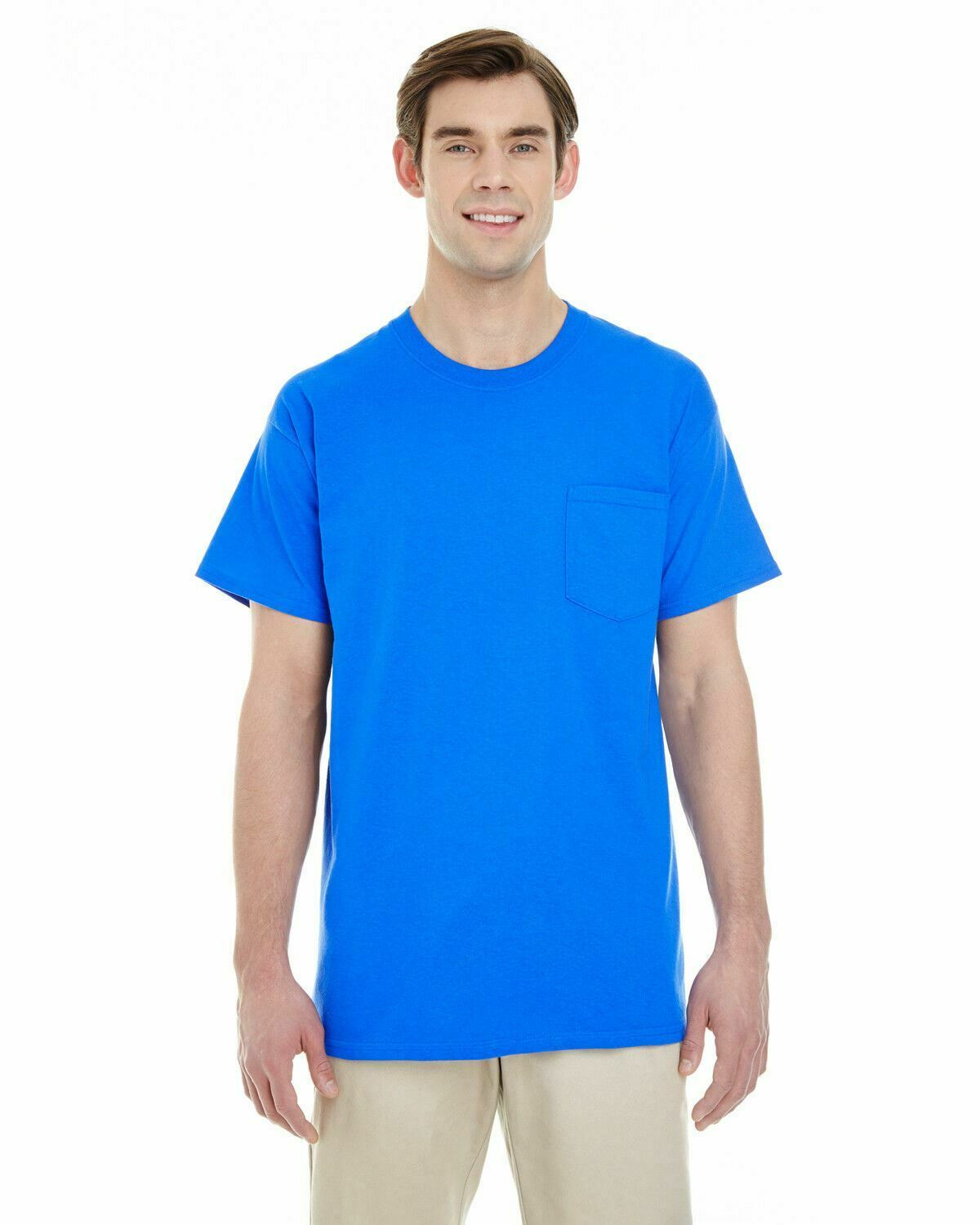 Gildan Men's Heavy Cotton T-Shirt With Pocket 5300 Choose Color S-3XL New - Picture 15 of 26