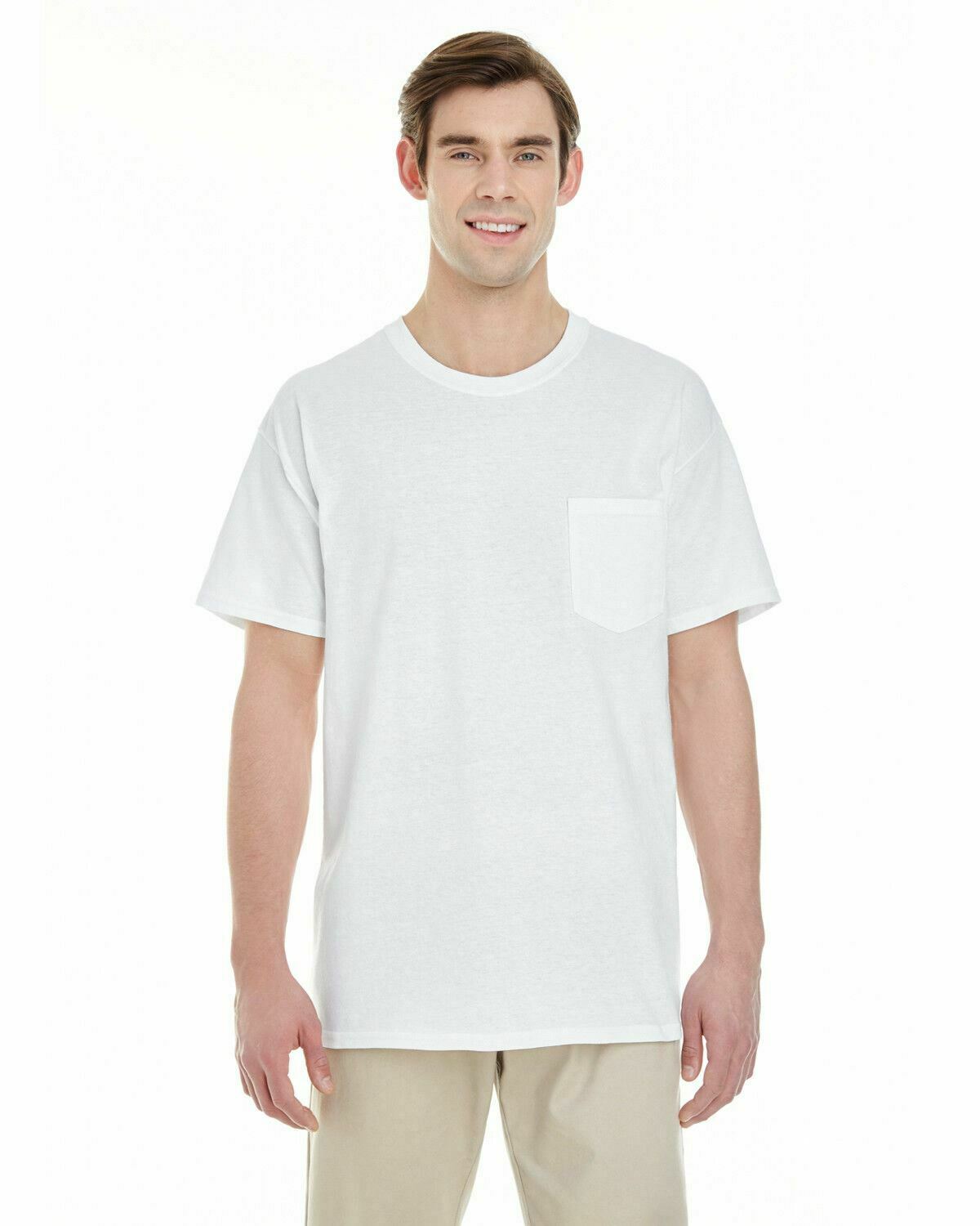 Gildan Men's Heavy Cotton T-Shirt With Pocket 5300 Choose Color S-3XL New - Picture 24 of 26