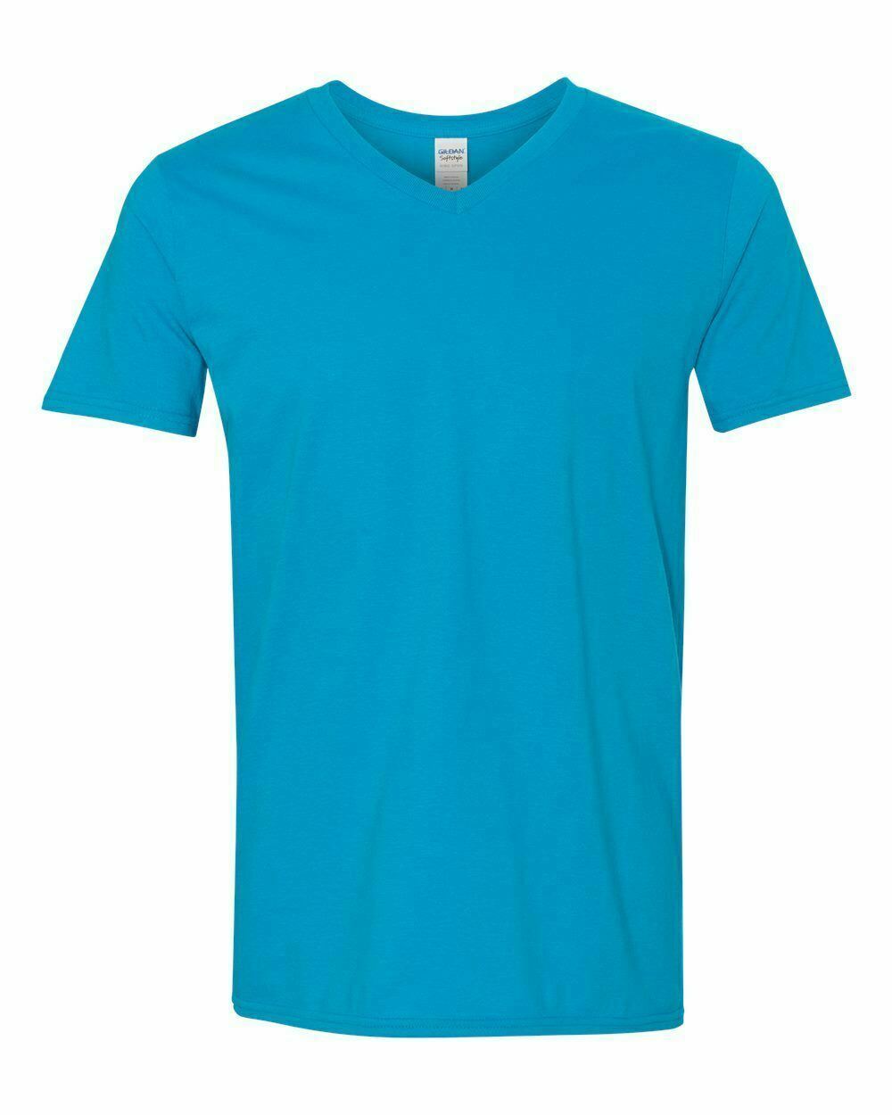 Gildan Mens Short Sleeve V Neck Softstyle Ring Spun T Shirt Blank S-3XL 64V00 - Picture 34 of 39