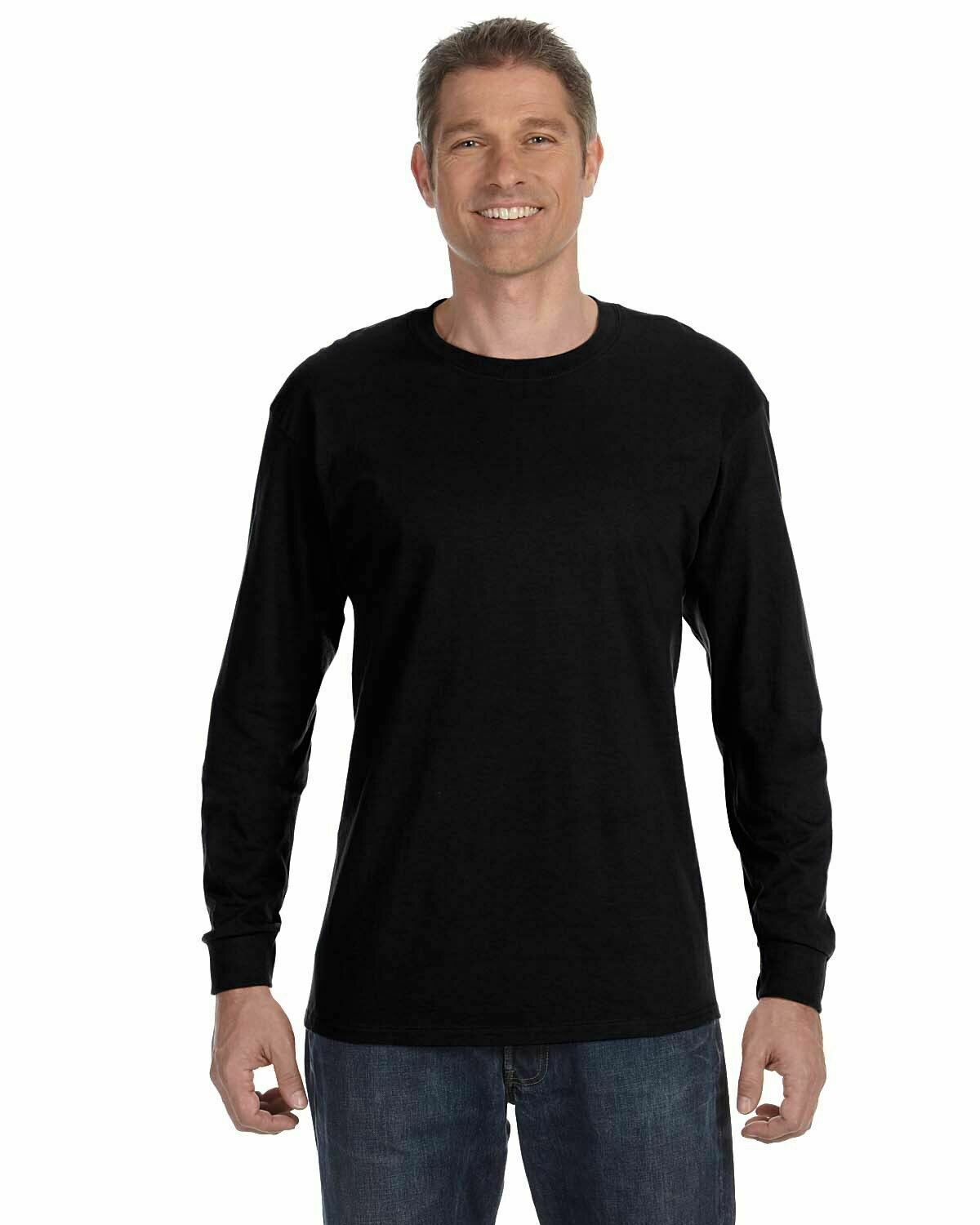Hanes 5586 Unisex 6.1 oz. Long-Sleeve T-Shirt - Picture 16 of 54
