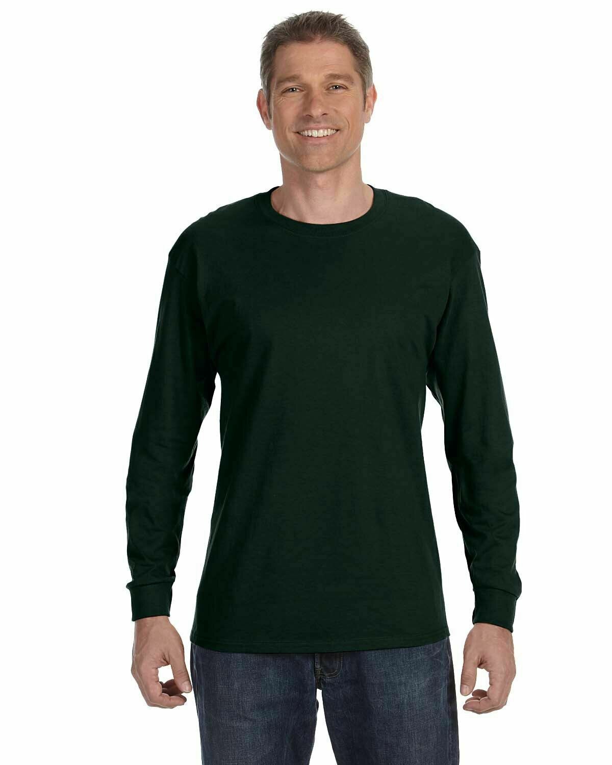 Hanes 5586 Unisex 6.1 oz. Long-Sleeve T-Shirt - Picture 22 of 54