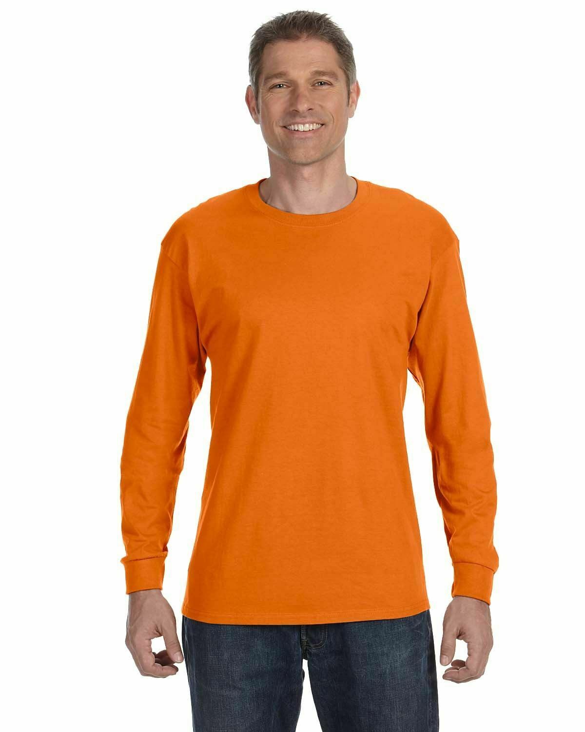 Hanes 5586 Unisex 6.1 oz. Long-Sleeve T-Shirt - Picture 43 of 54