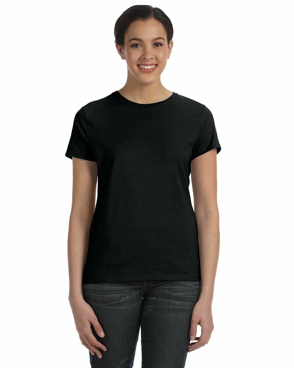 Hanes Ladies' 100% Ringspun Cotton nano-T® T-Shirt Tee S-2XL SL04 - Picture 16 of 54
