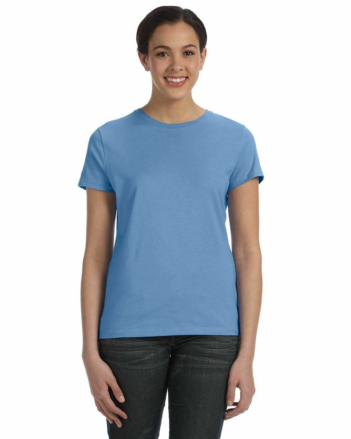 Hanes Ladies' 100% Ringspun Cotton nano-T® T-Shirt Tee S-2XL SL04 - Picture 22 of 54