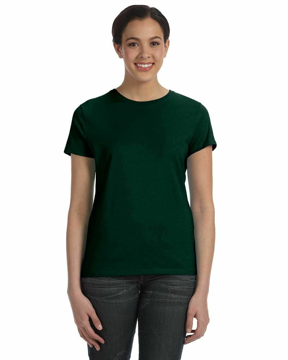 Hanes Ladies' 100% Ringspun Cotton nano-T® T-Shirt Tee S-2XL SL04 - Picture 25 of 54