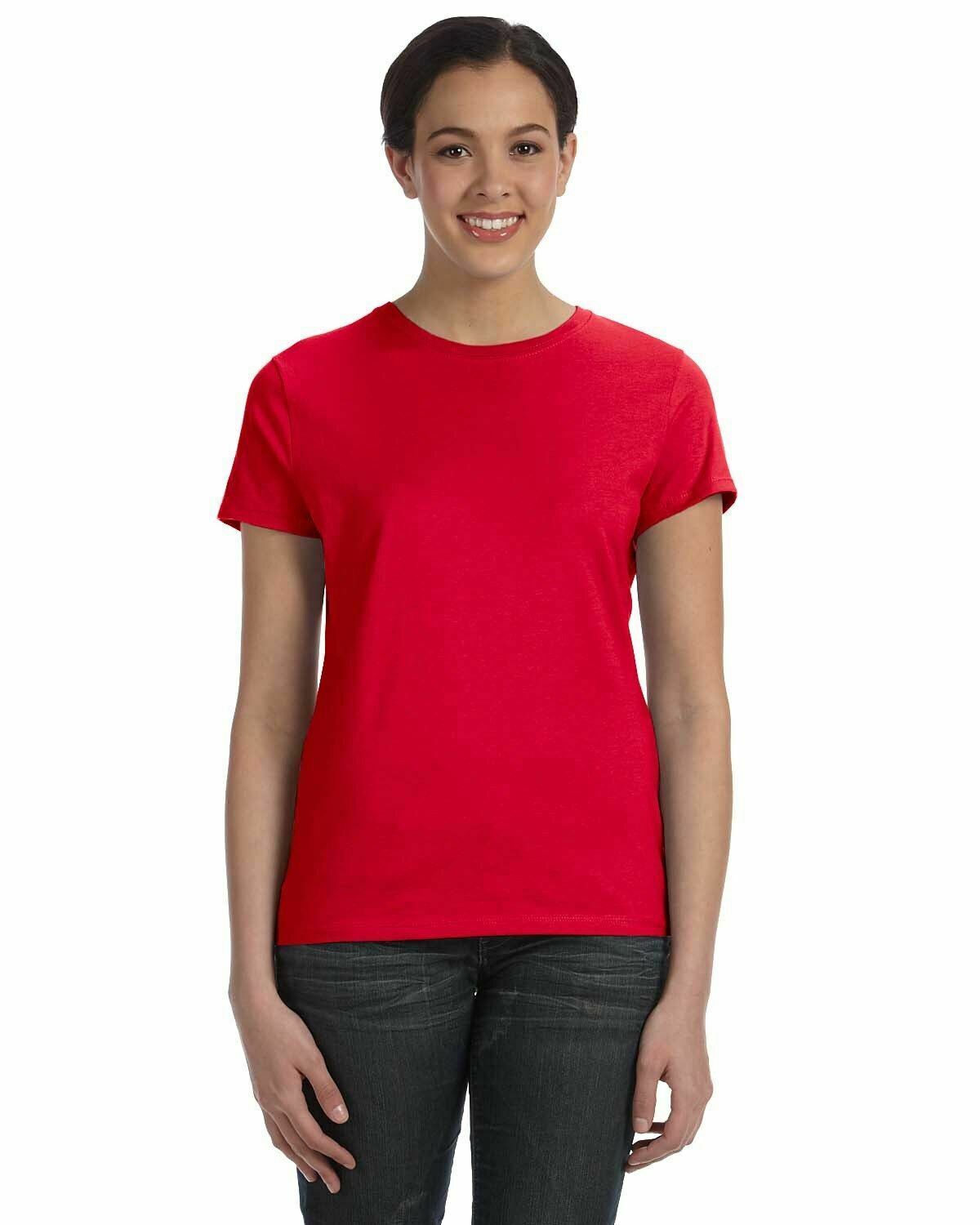 Hanes Ladies' 100% Ringspun Cotton nano-T® T-Shirt Tee S-2XL SL04 - Picture 28 of 54