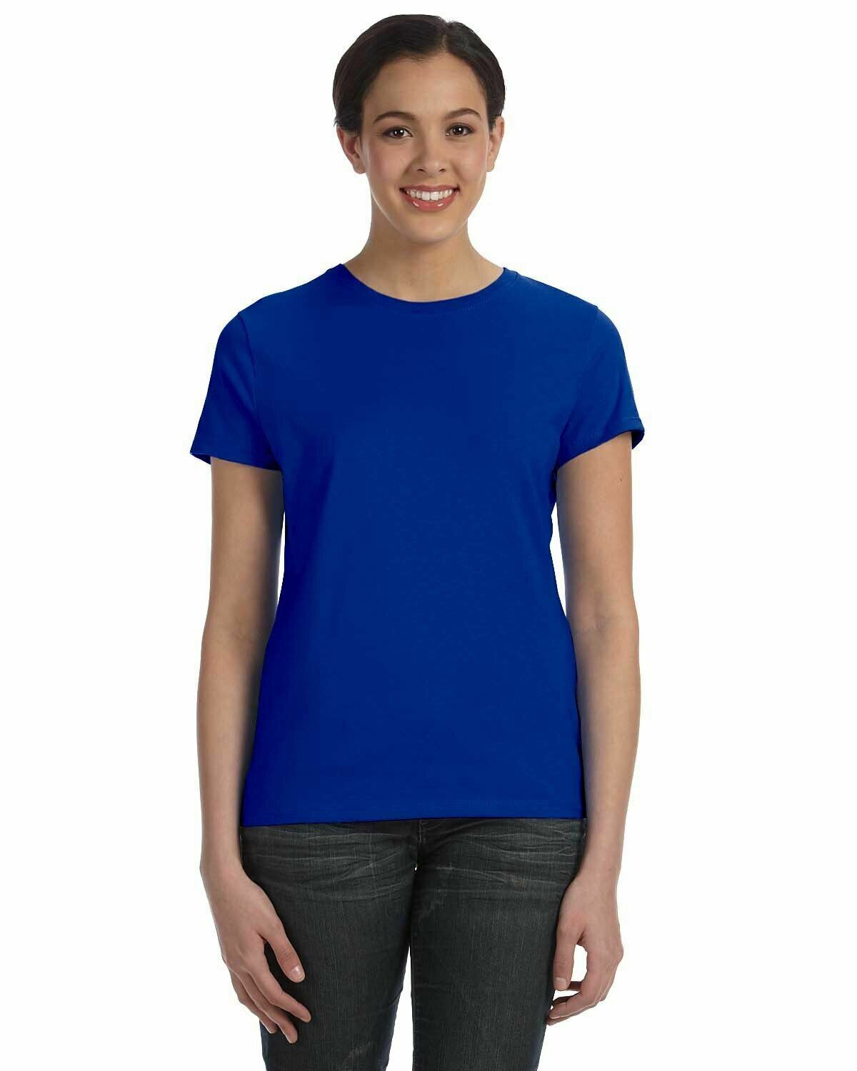 Hanes Ladies' 100% Ringspun Cotton nano-T® T-Shirt Tee S-2XL SL04 - Picture 31 of 54