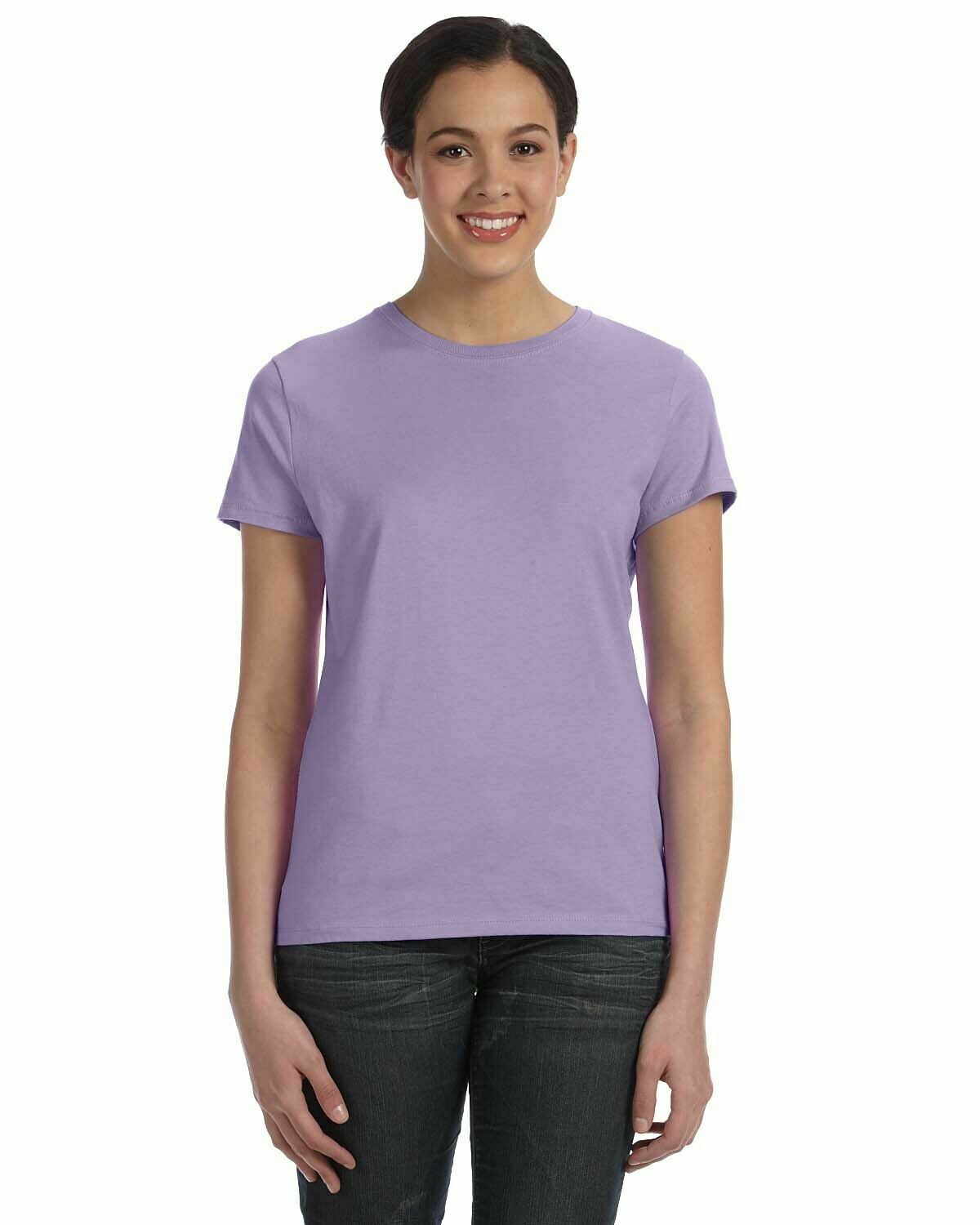 Hanes Ladies' 100% Ringspun Cotton nano-T® T-Shirt Tee S-2XL SL04 - Picture 34 of 54