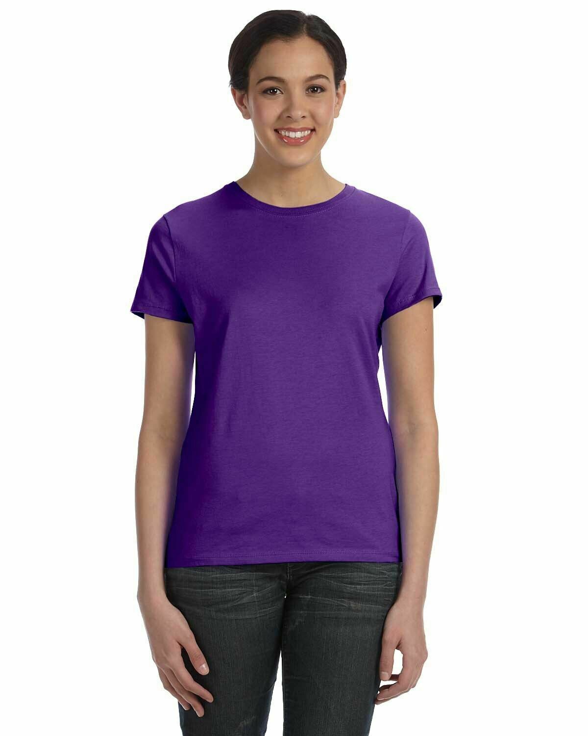 Hanes Ladies' 100% Ringspun Cotton nano-T® T-Shirt Tee S-2XL SL04 - Picture 46 of 54