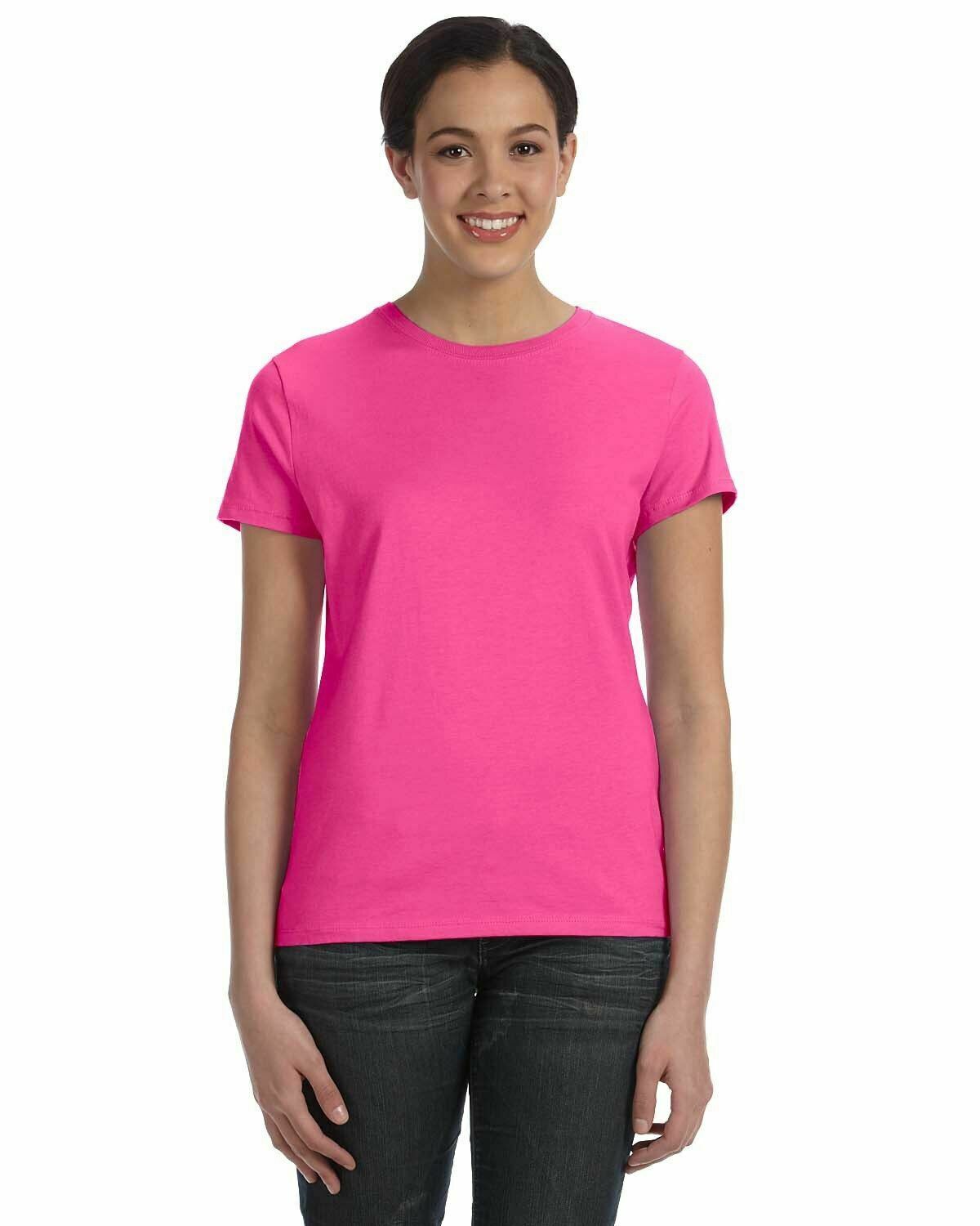 Hanes Ladies' 100% Ringspun Cotton nano-T® T-Shirt Tee S-2XL SL04 - Picture 52 of 54