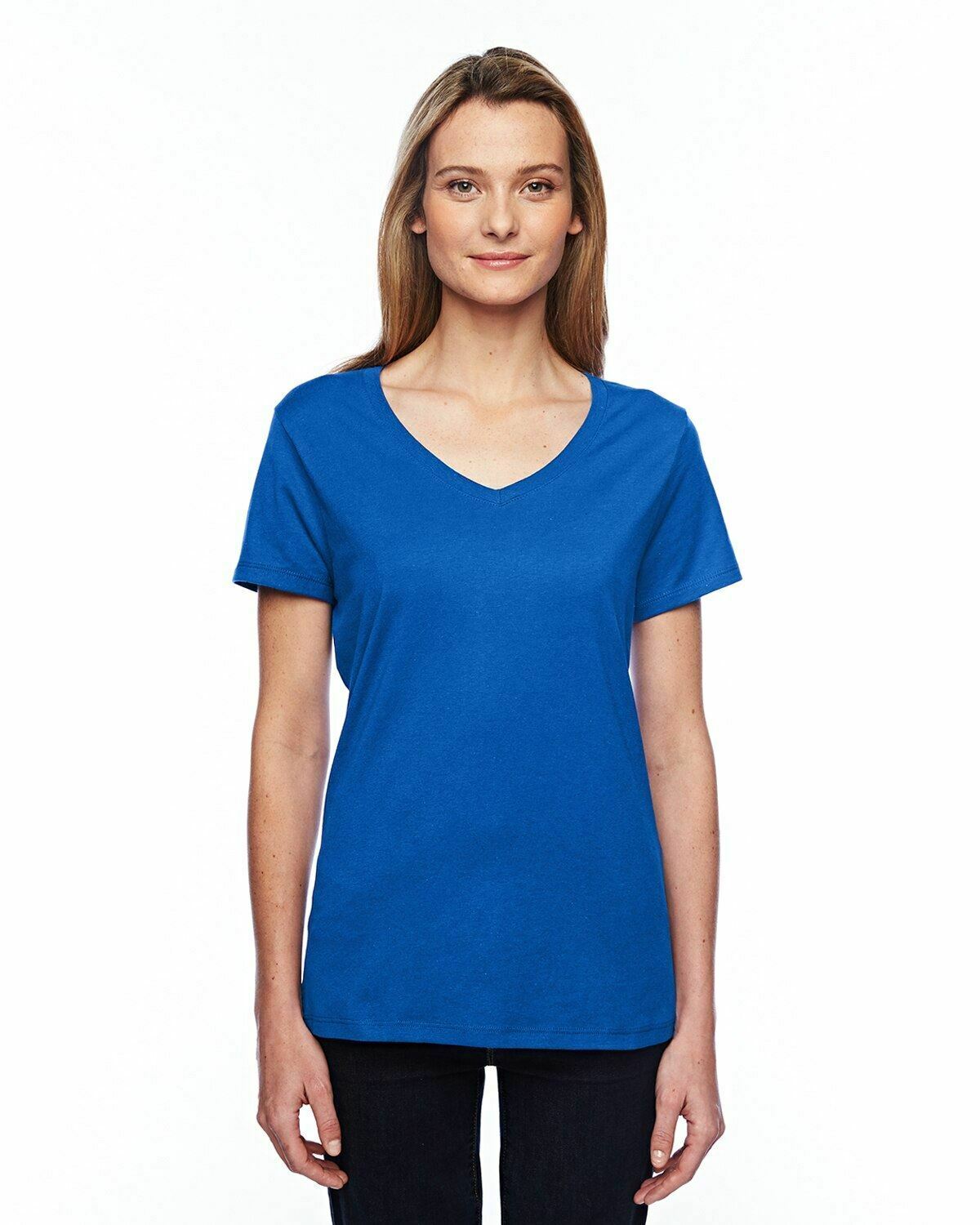Camiseta Hanes Ladies' X-Temp® Performance Cuello en V Wicking S-3XL 42V0 - Imagen 19 de 42
