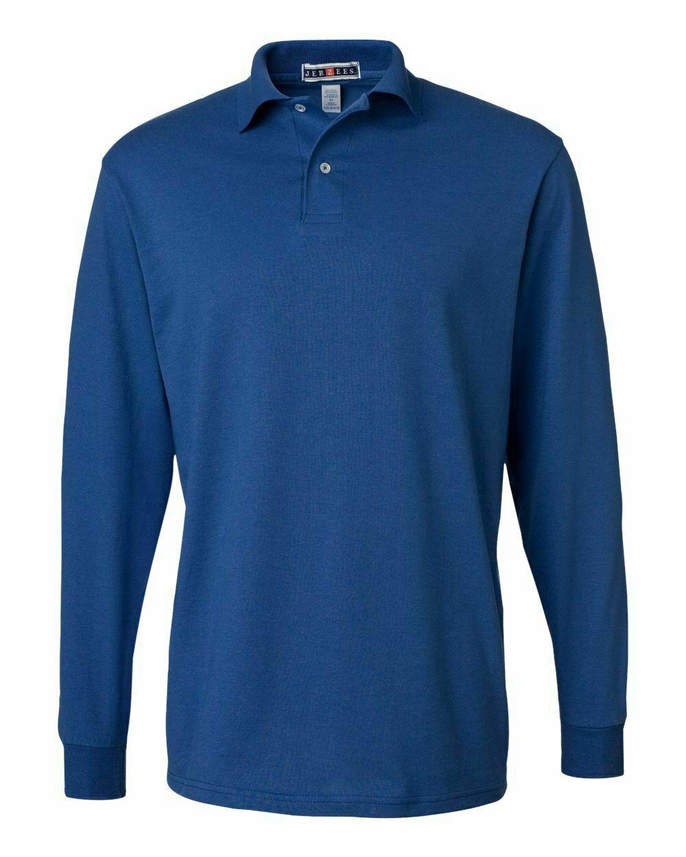 Jerzees Men's 50/50 Long-Sleeve Jersey Polo with SpotShield 437ML S-2XL Polos - Picture 16 of 24