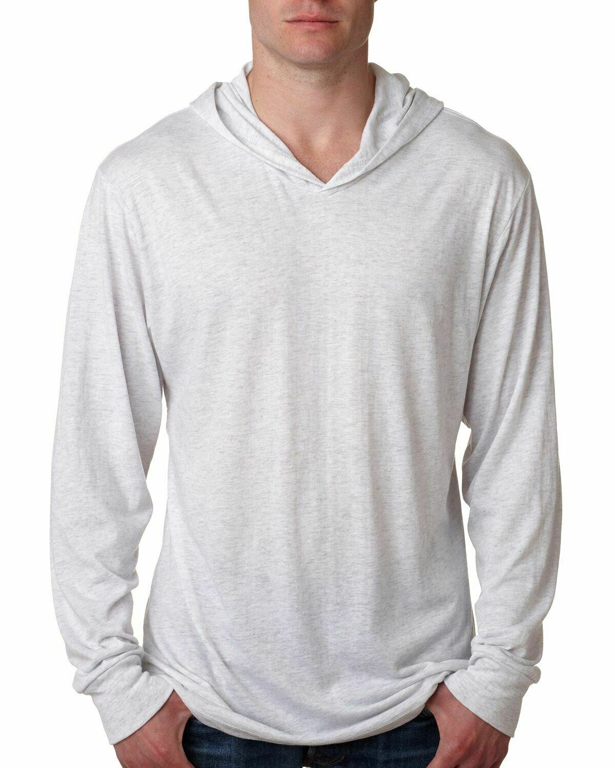 Next Level Hombre Premium Triblend Manga Larga Camiseta Sudadera con Capucha N6021 Elige Tallas - Imagen 13 de 18