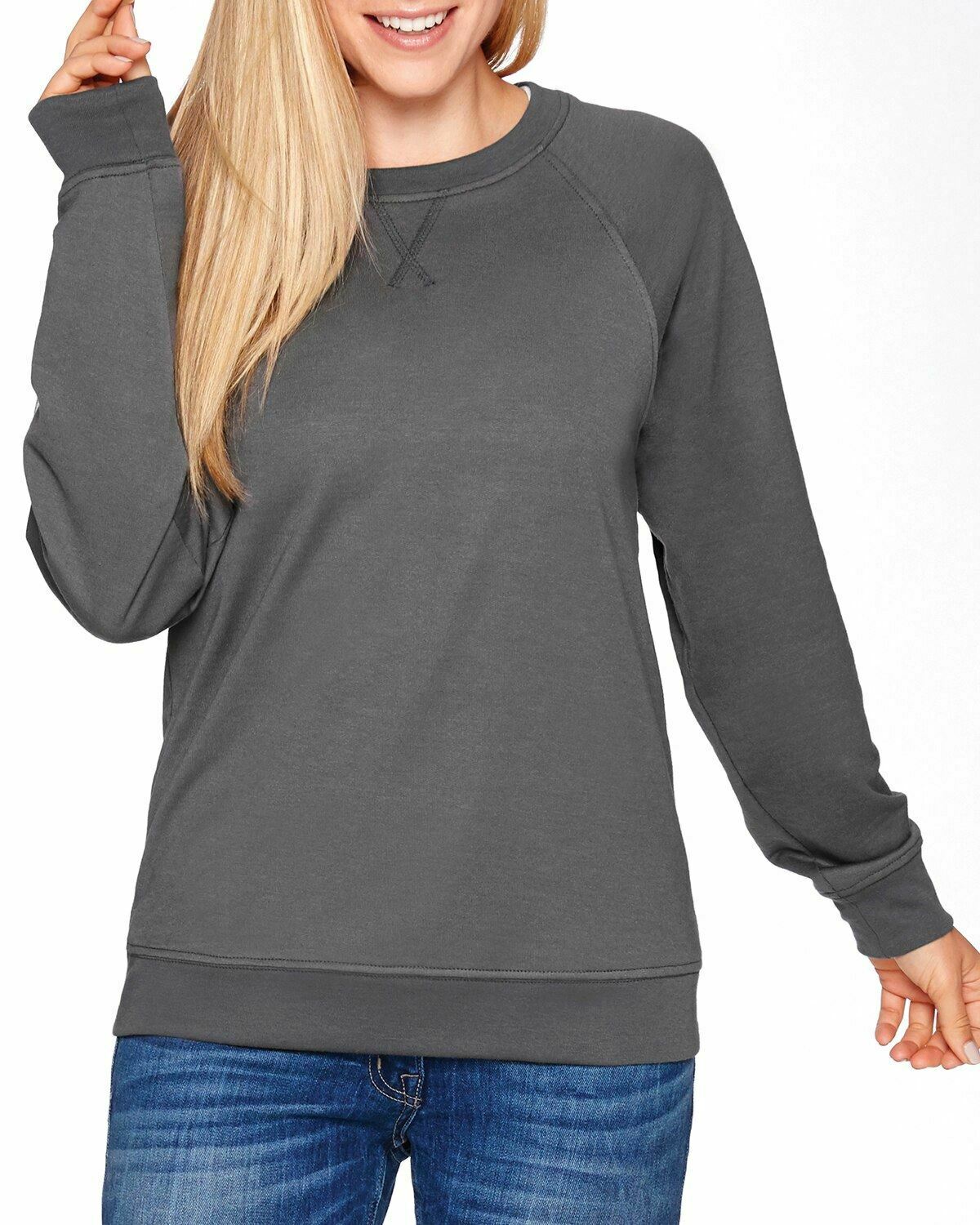 Next Level French Terry Raglan Crew - Unisex Pullover Sweatshirt, Midnight Navy, 2XL (Style N9000) - View #3