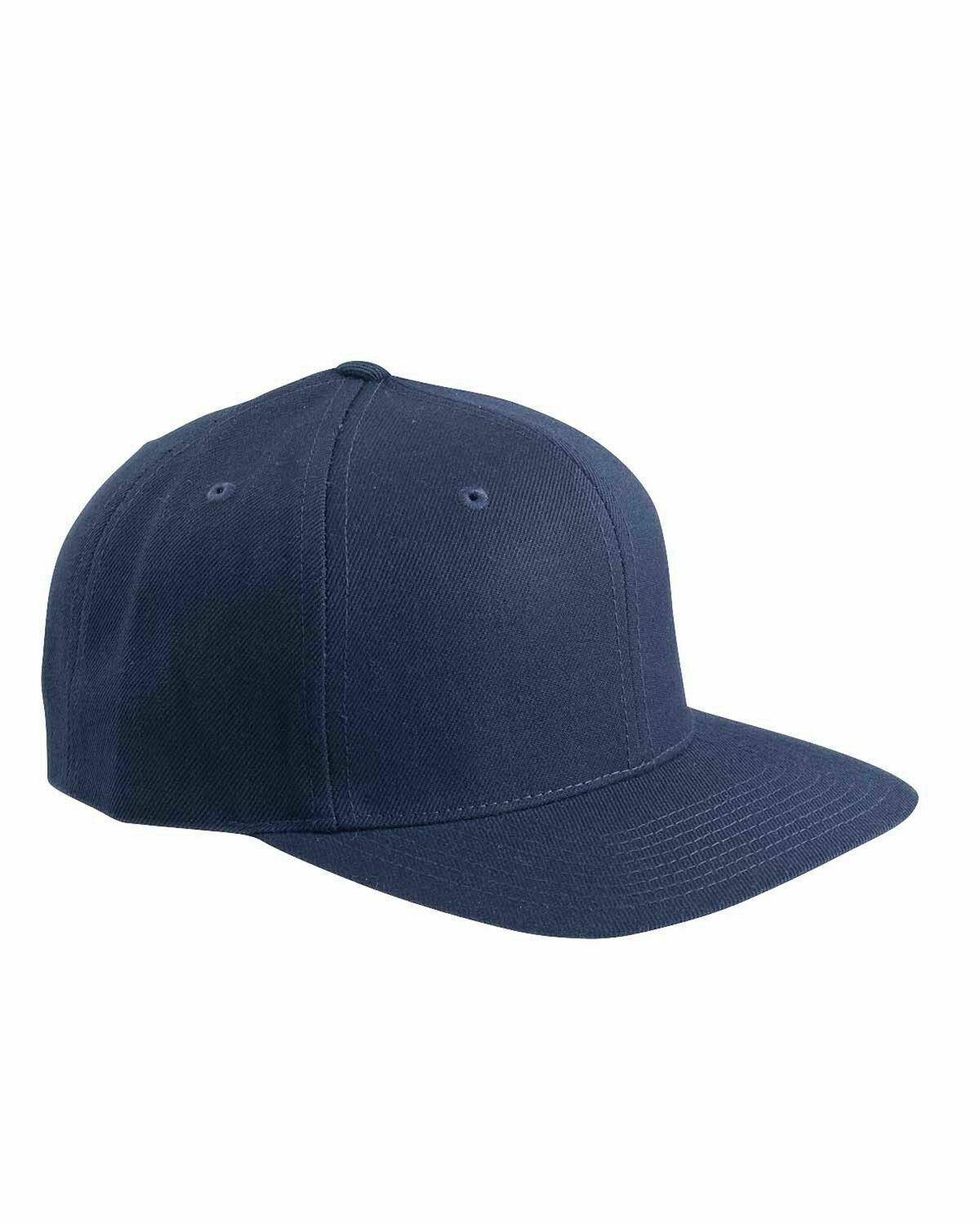 Yupoong 6-Panel Visor plano estructurado Classic Snapback Cap Plain Hat NUEVO 6089 - Imagen 19 de 30