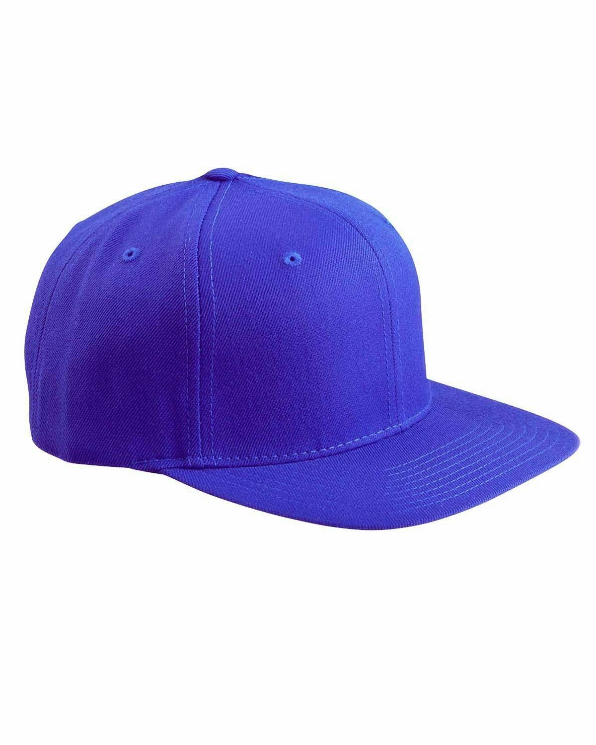 Yupoong 6-Panel Visor plano estructurado Classic Snapback Cap Plain Hat NUEVO 6089 - Imagen 25 de 30