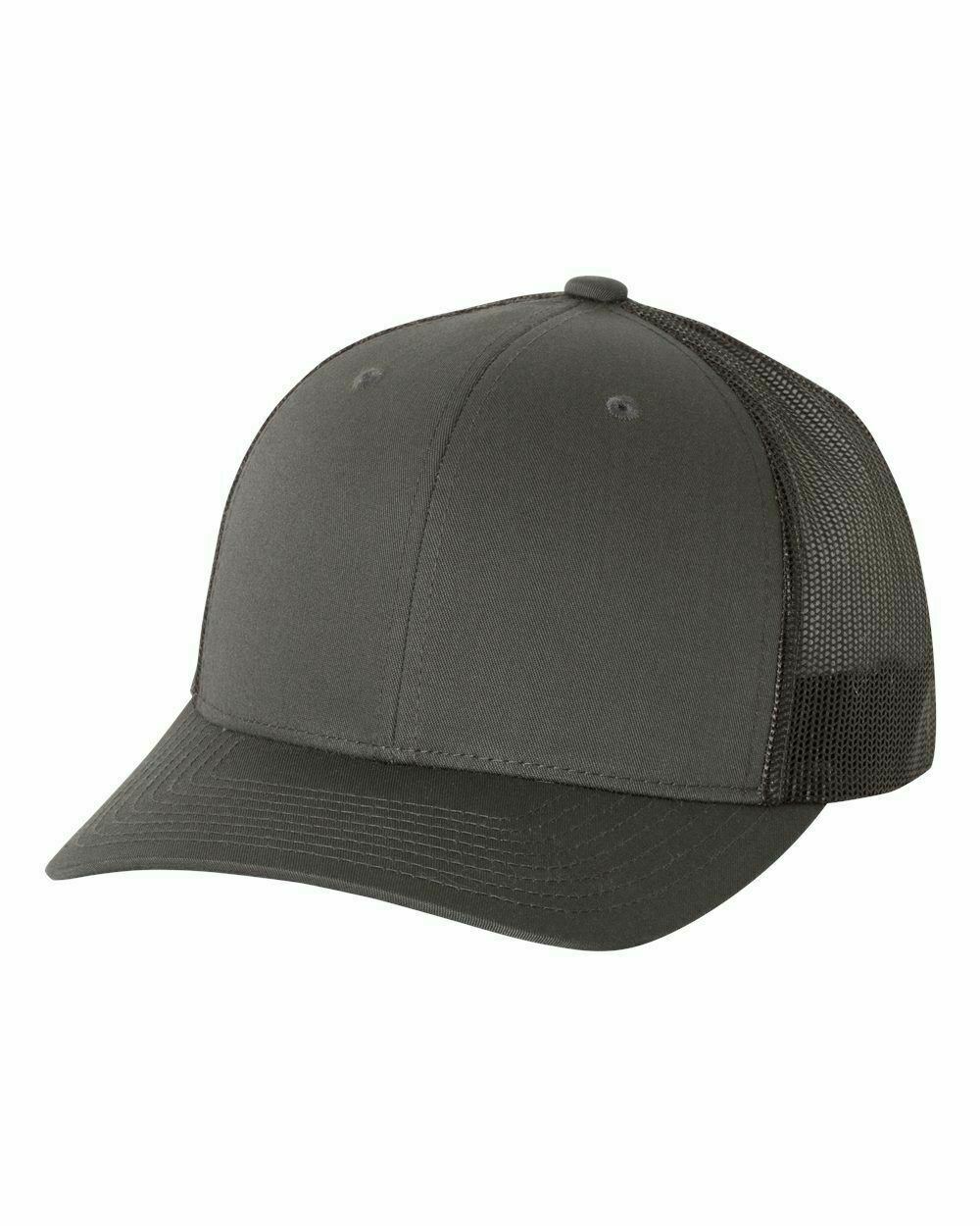 Yupoong Blank Retro Classic Cotton Mesh Trucker Cap Snapback Hat 6606 NEW - Picture 8 of 44