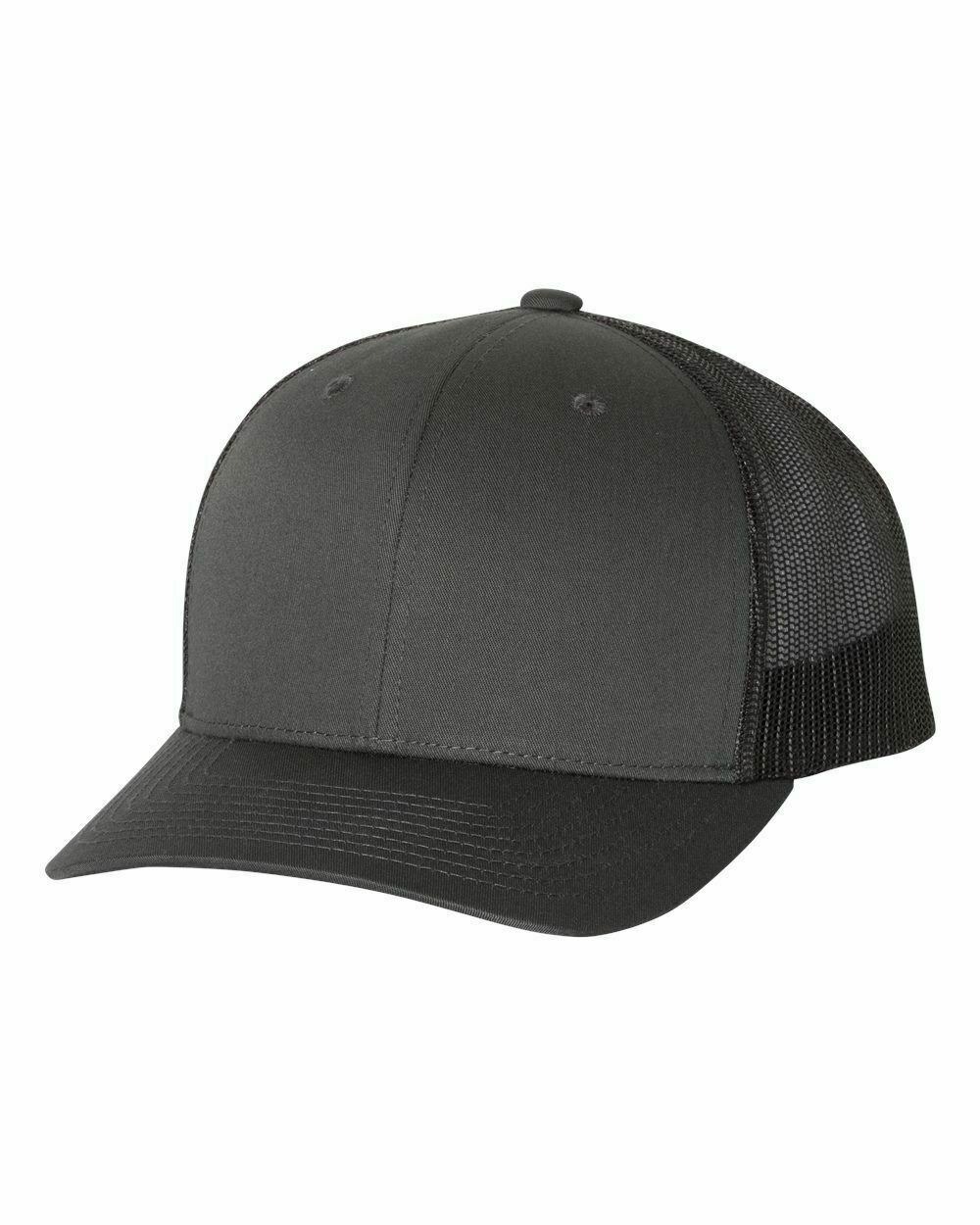 Yupoong Blank Retro Classic Cotton Mesh Trucker Cap Snapback Hat 6606 NEW - Picture 9 of 44