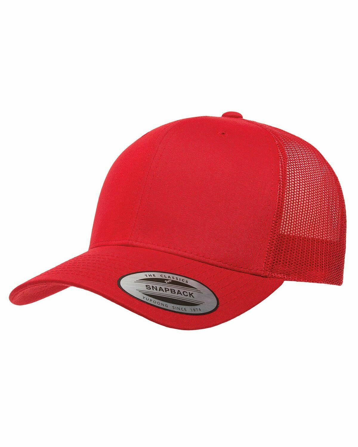 Yupoong Blank Retro Classic Cotton Mesh Trucker Cap Snapback Hat 6606 NEW - Picture 32 of 44