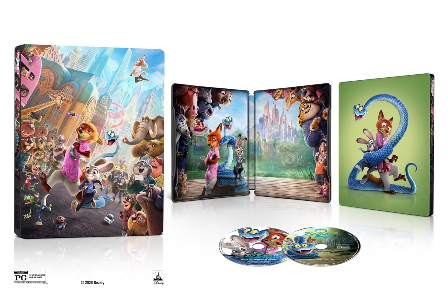 Steelbook Zootopia 2 (4K UHD + Digital) NEW | eBay
