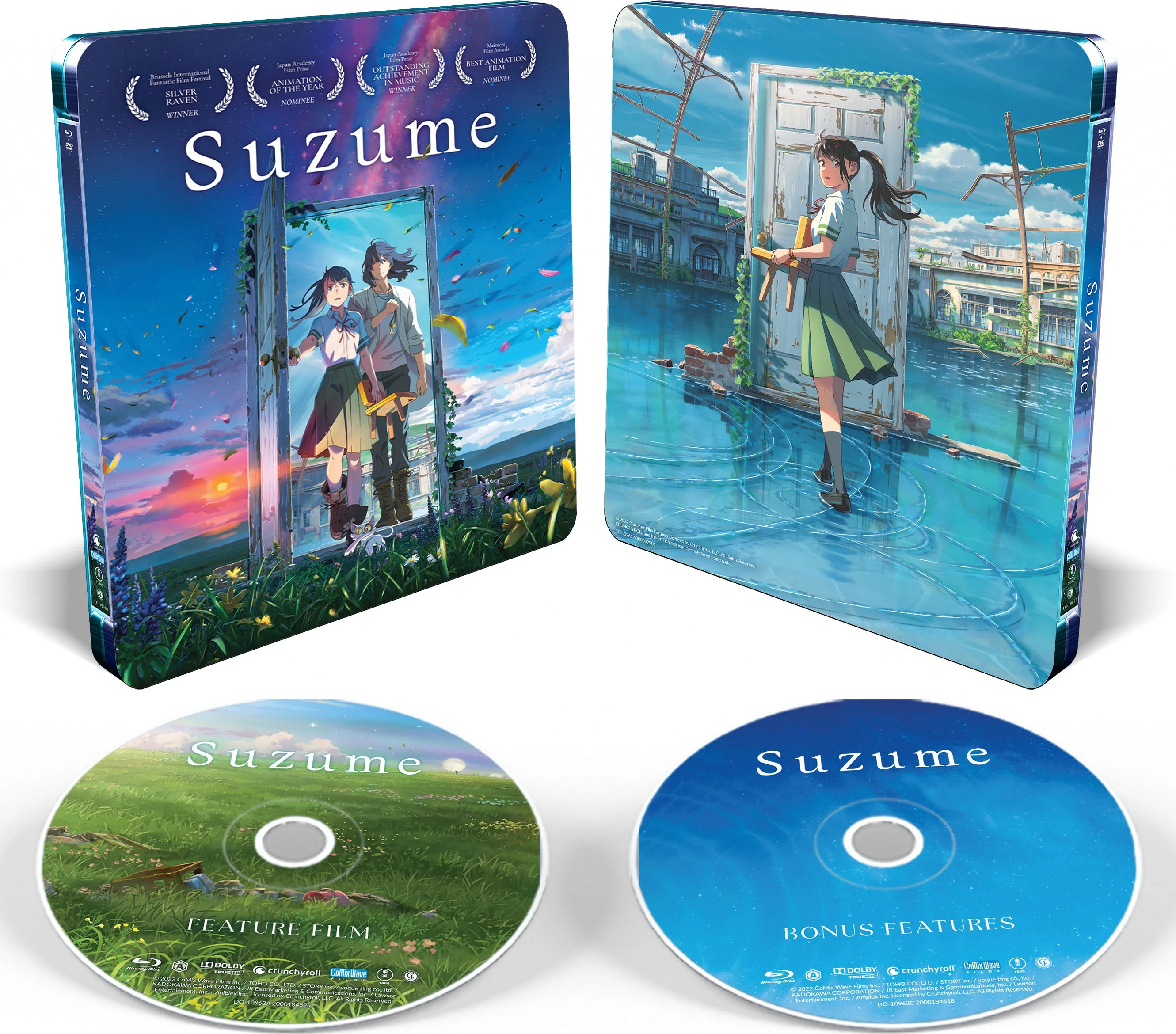 New Steelbook Suzume Movie (Blu-ray + DVD) | eBay
